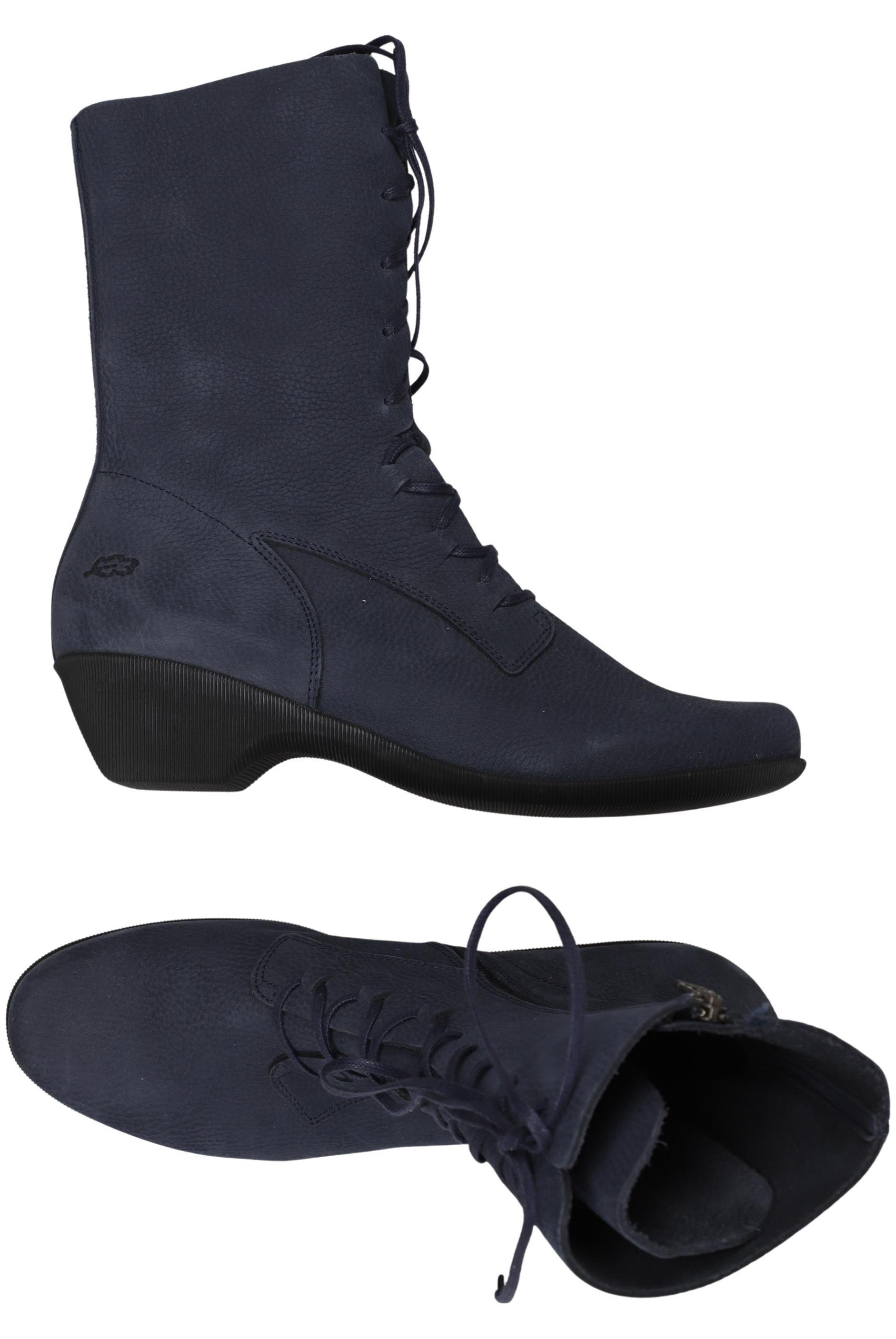 Thumbnail - Loints of Holland Damen Stiefelette, marineblau, Gr. 43