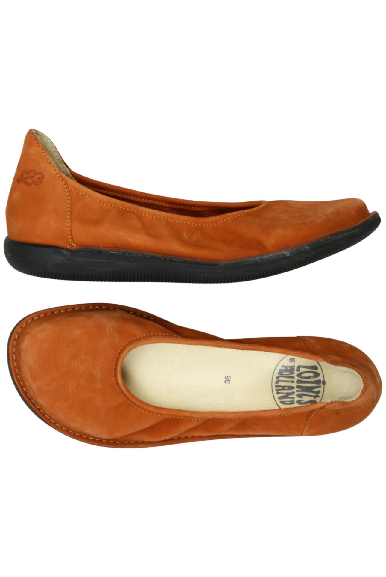 

Loints of Holland Damen Ballerinas, orange, Gr. 38