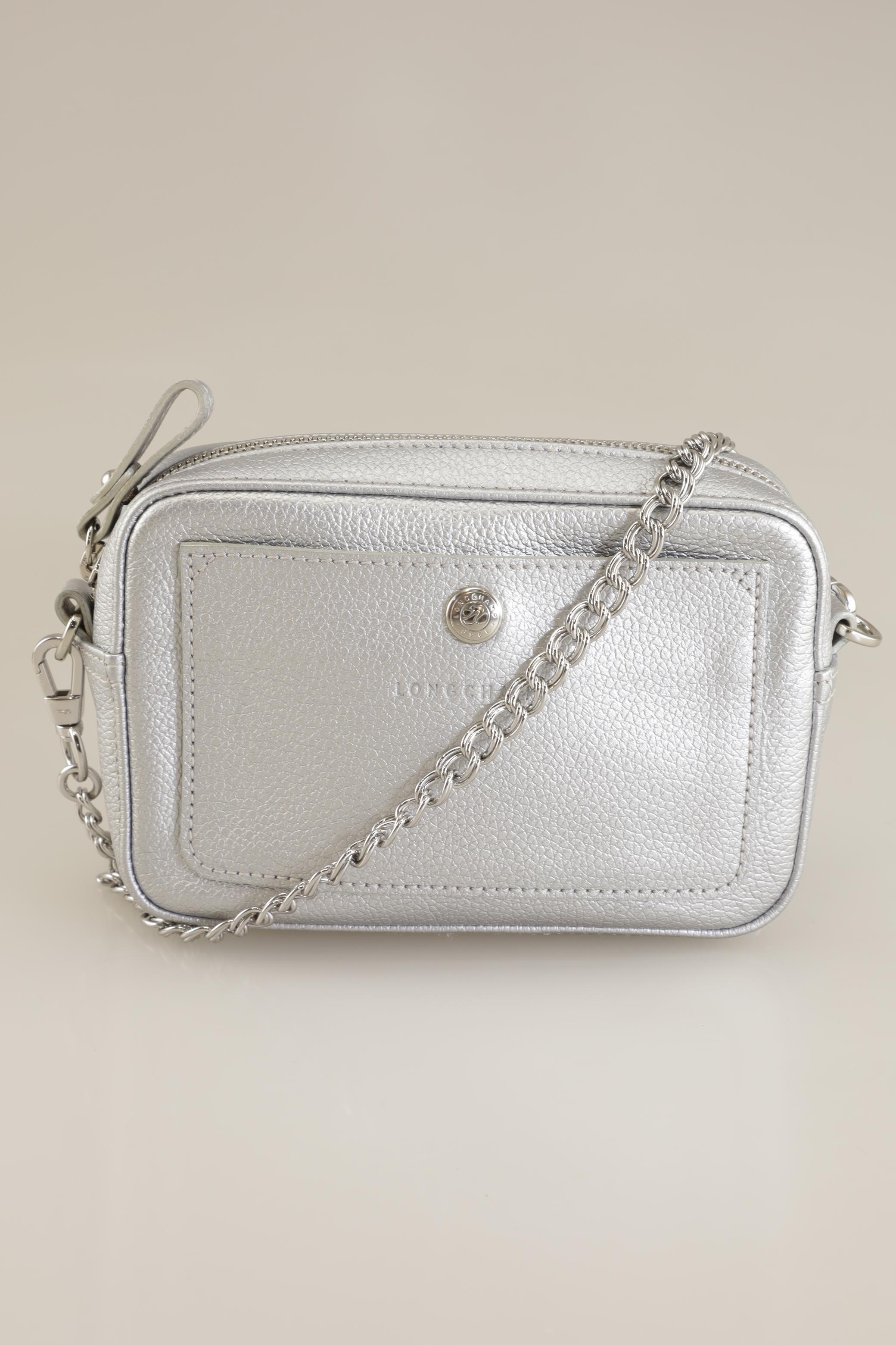 

Longchamp Damen Handtasche, silber, Gr.