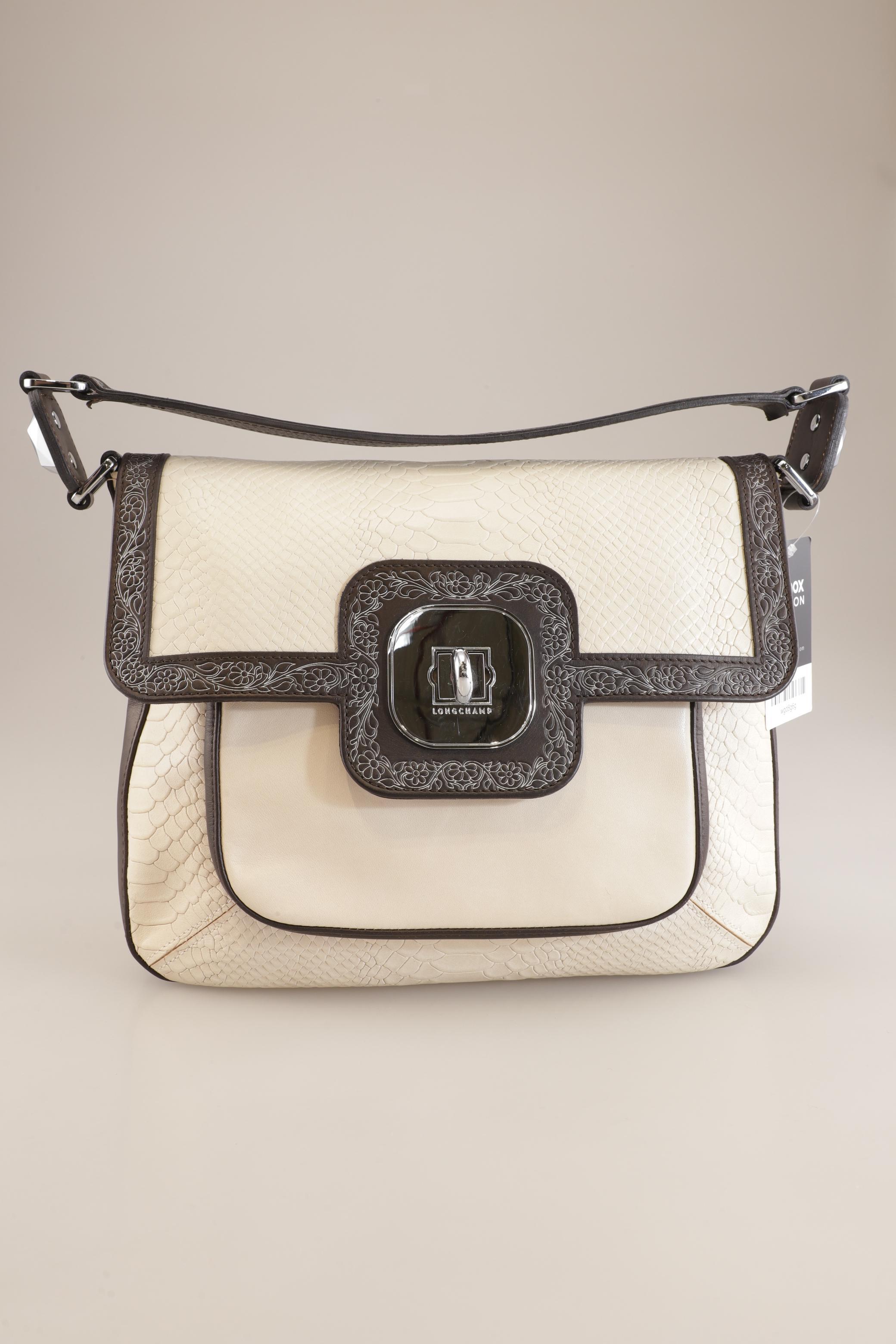 

Longchamp Damen Handtasche, cremeweiß