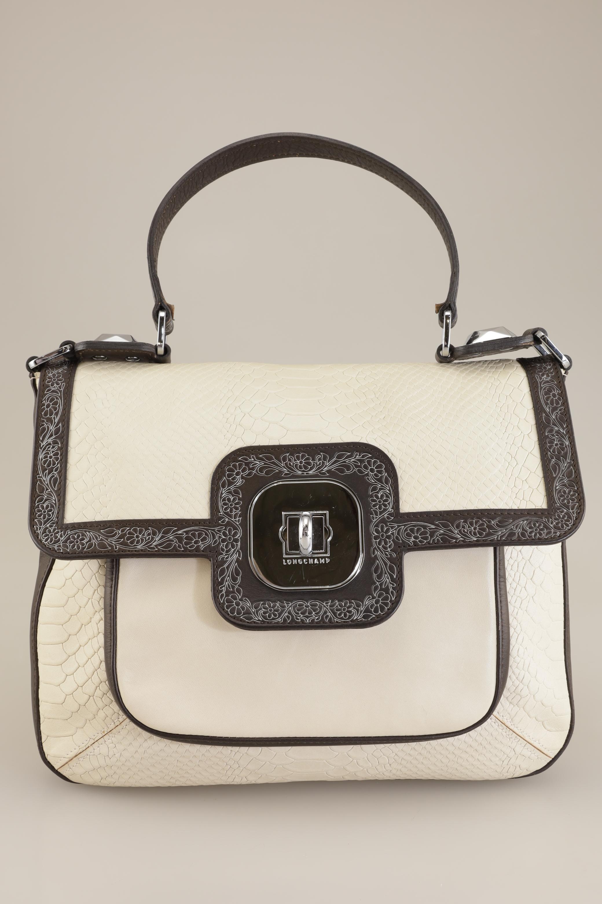

Longchamp Damen Handtasche, cremeweiß, Gr.