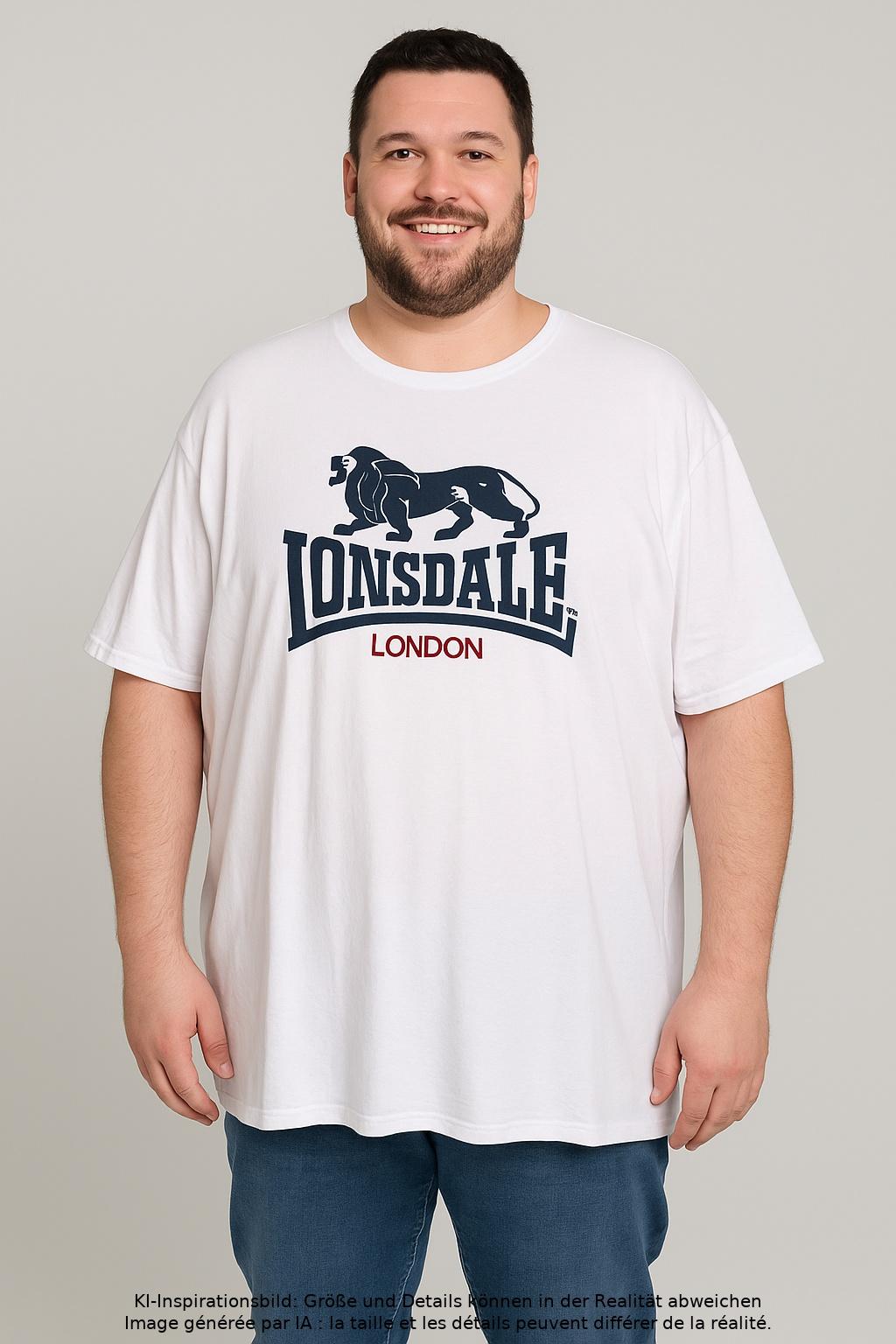 

Lonsdale London Herren T-Shirt, weiß, Gr. 62