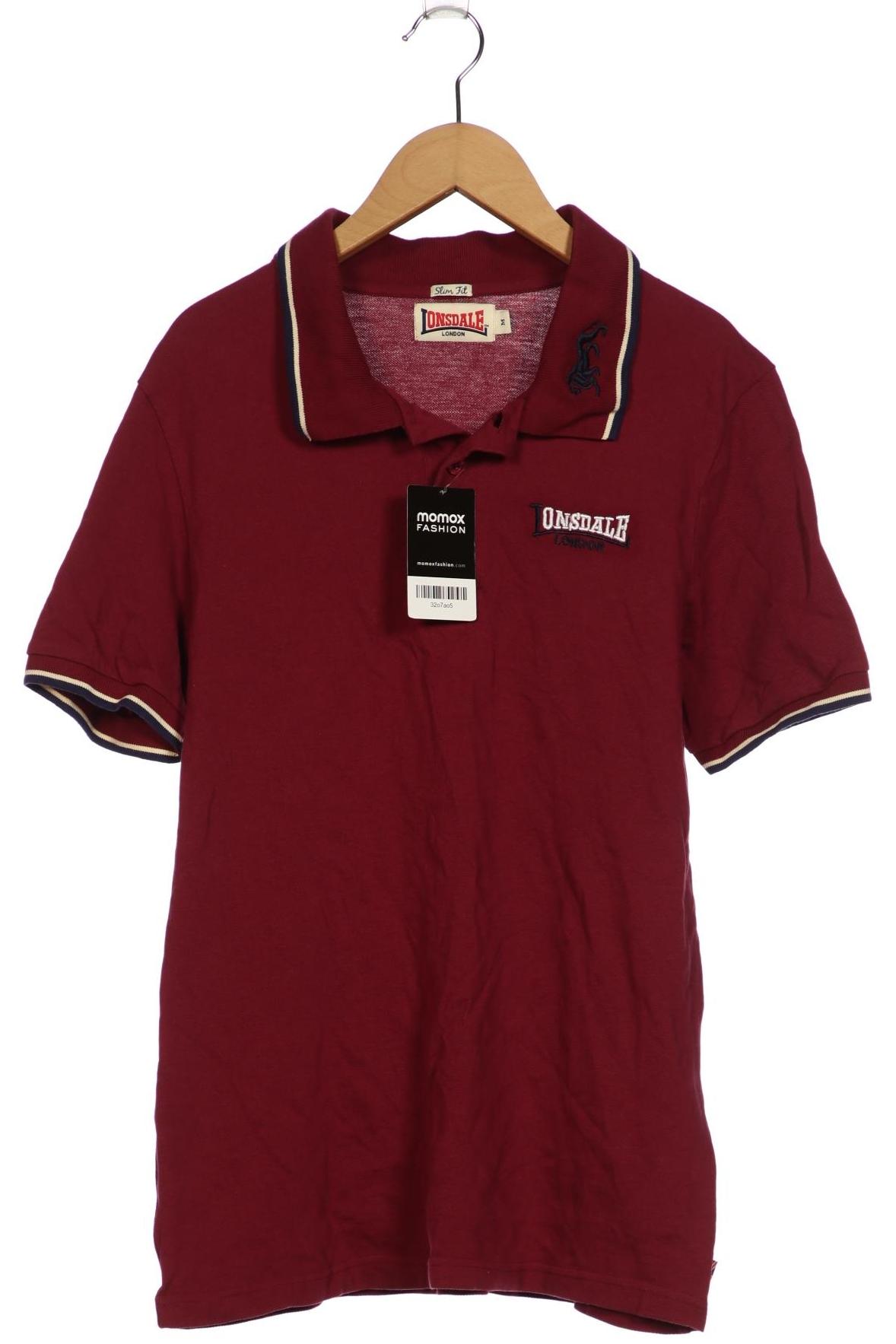 

Lonsdale London Herren Poloshirt, bordeaux, Gr. 48