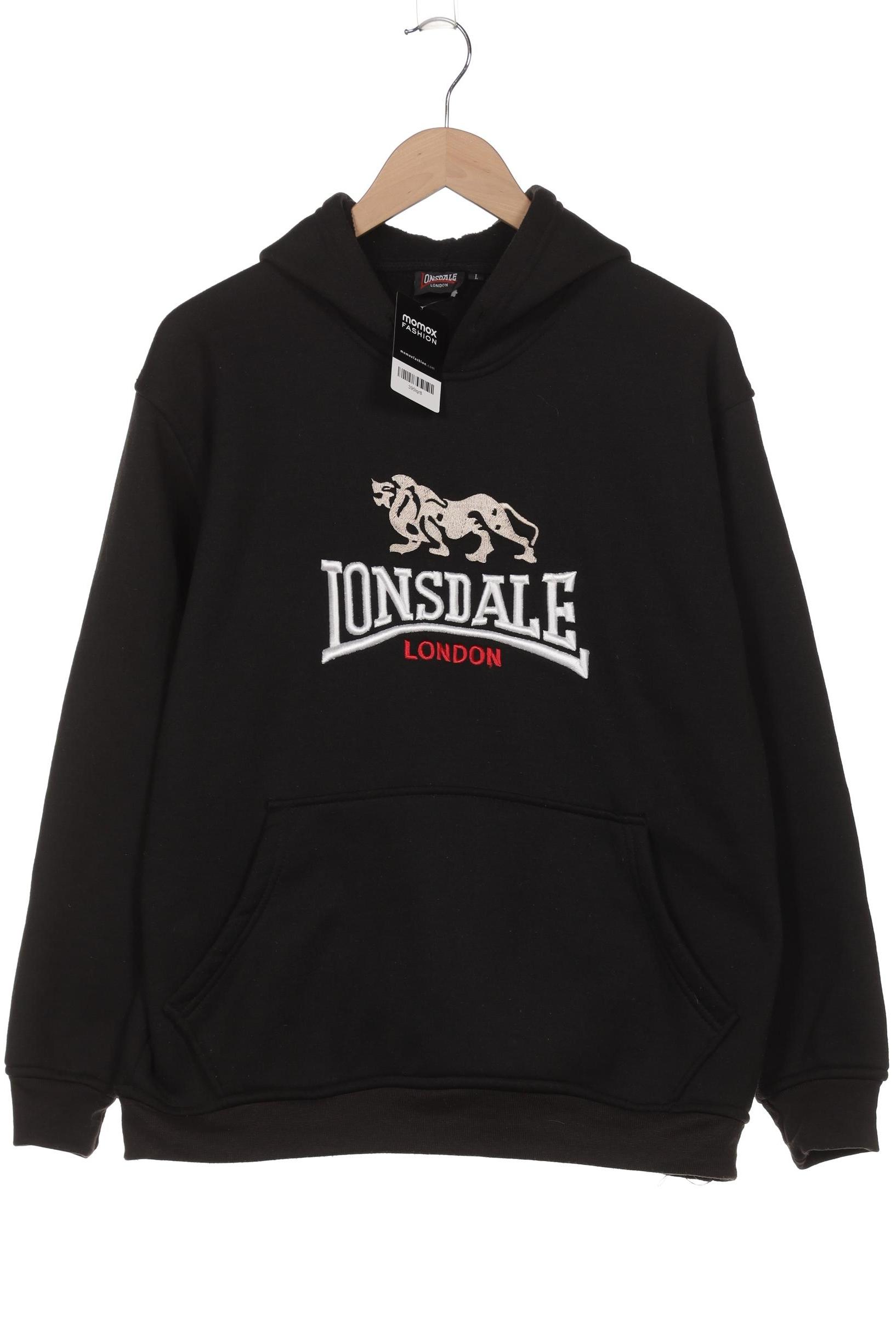 

Lonsdale London Herren Kapuzenpullover, schwarz, Gr. 52