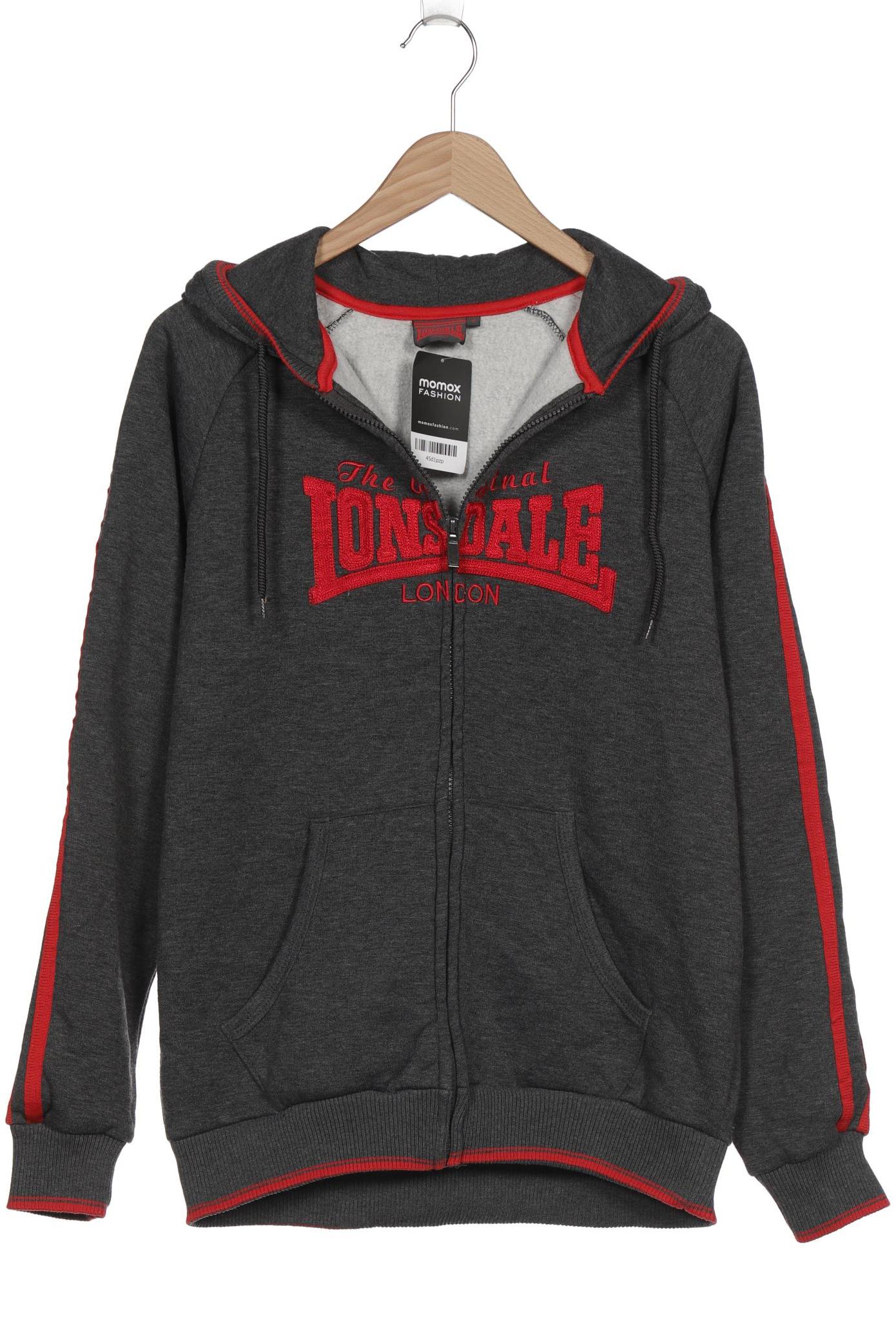 

Lonsdale London Herren Kapuzenpullover, grau, Gr. 46