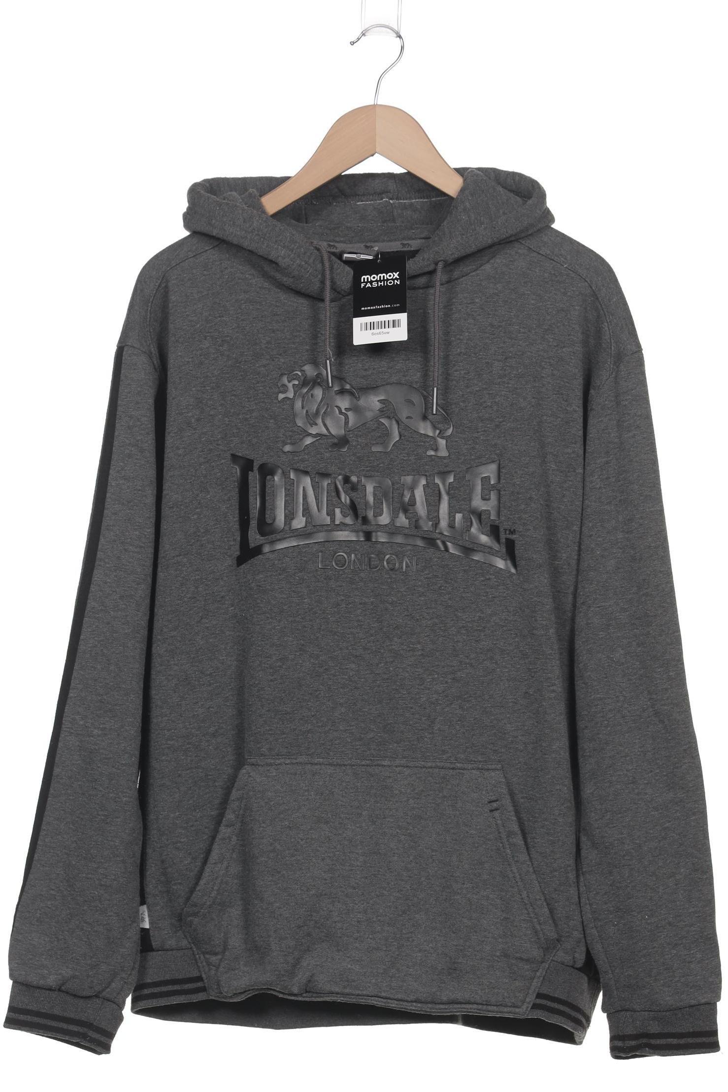 

Lonsdale London Herren Kapuzenpullover, grau, Gr. 56