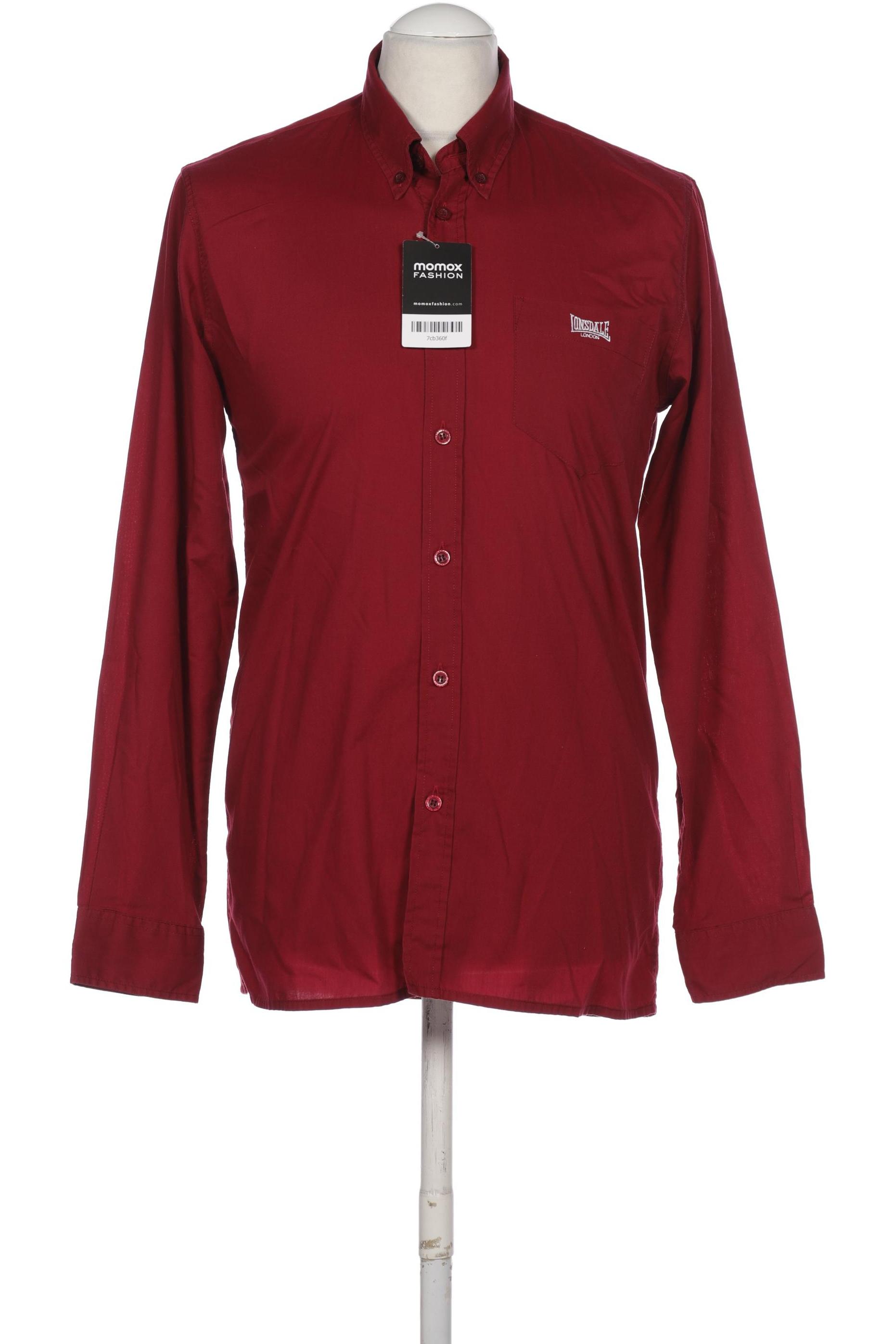 

Lonsdale London Herren Hemd, bordeaux, Gr. 48