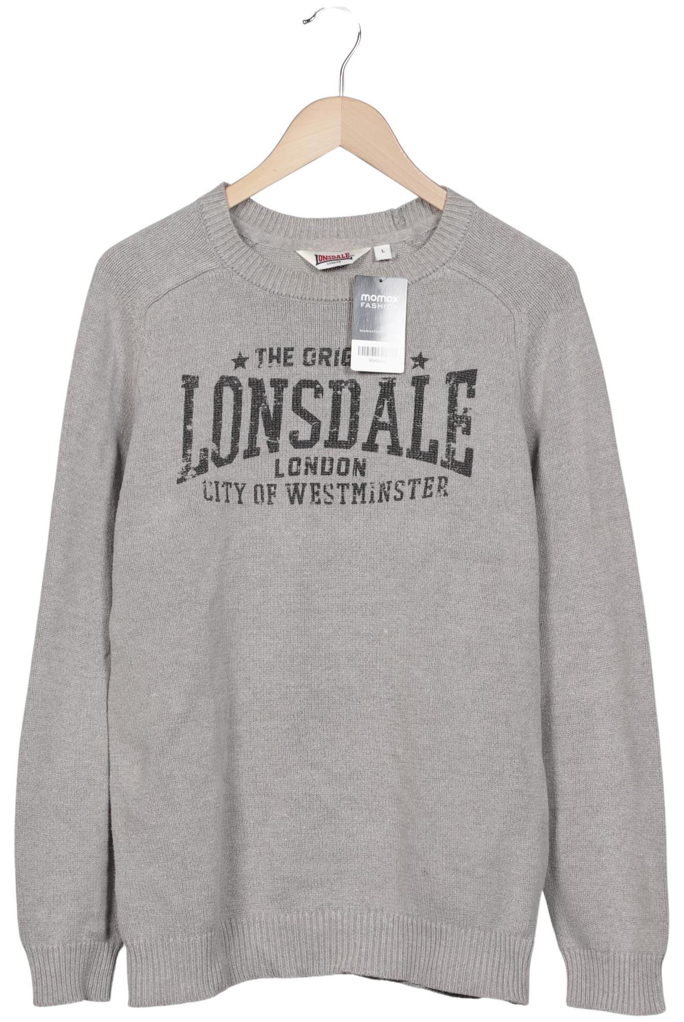 

Lonsdale London Herren Pullover, grau, Gr. 52