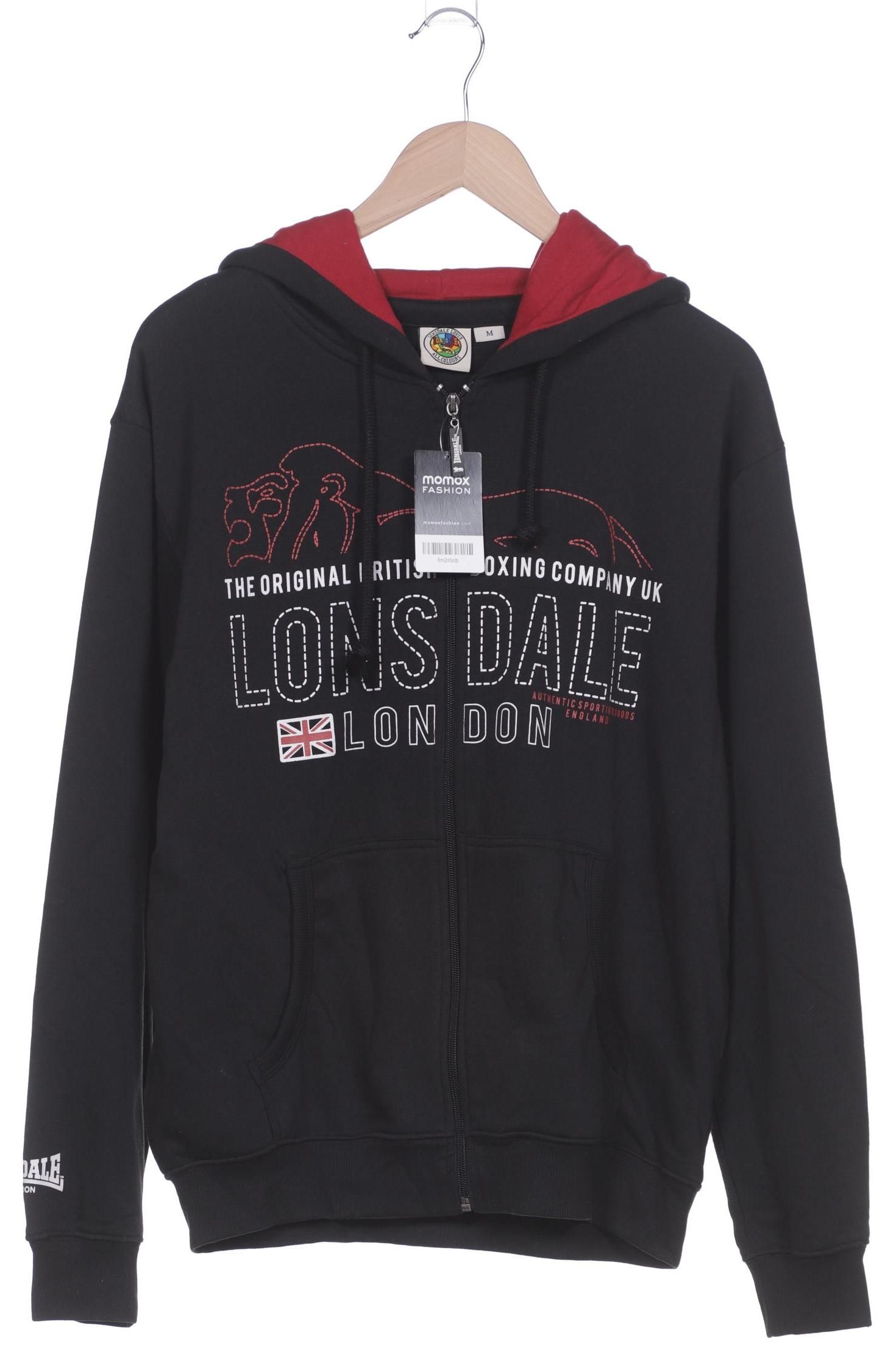 

Lonsdale London Herren Kapuzenpullover, schwarz, Gr. 48
