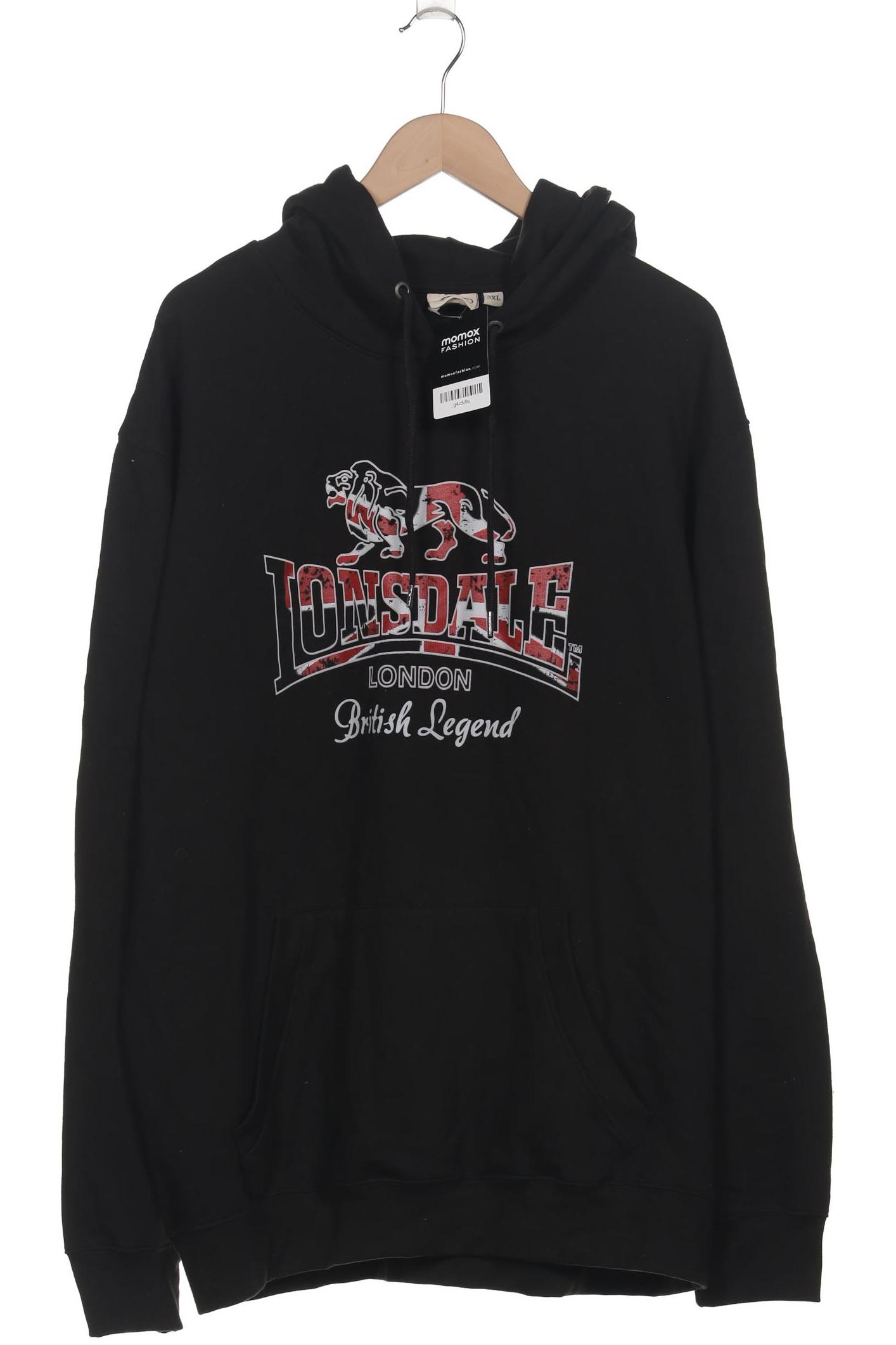 

Lonsdale London Herren Kapuzenpullover, schwarz, Gr. 58