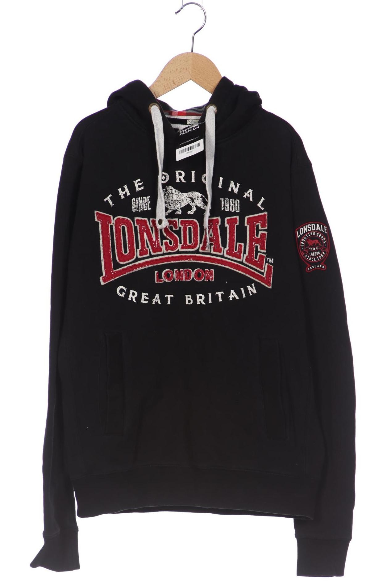 

LONSDALE LONDON Herren Kapuzenpullover, schwarz