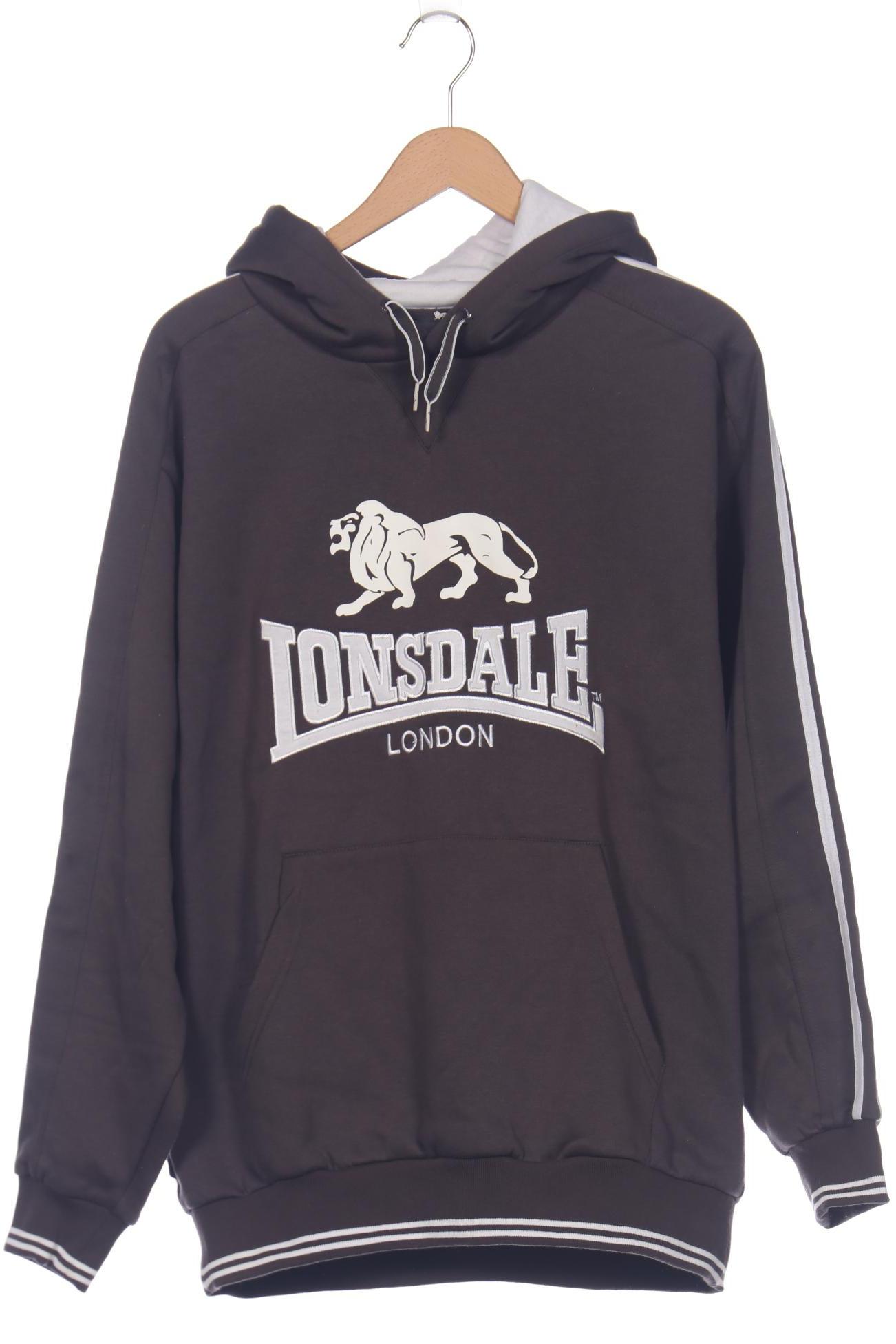 

Lonsdale London Herren Kapuzenpullover, grau, Gr. 52