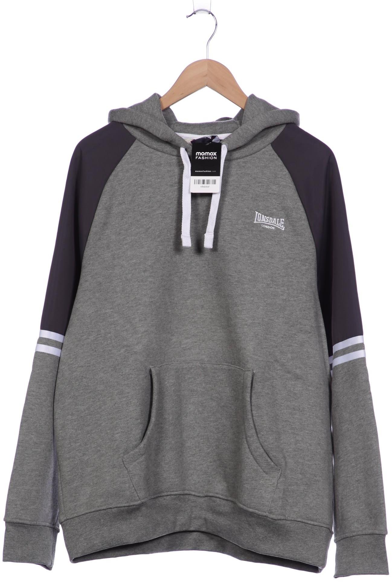 

Lonsdale London Herren Kapuzenpullover, grau, Gr. 56