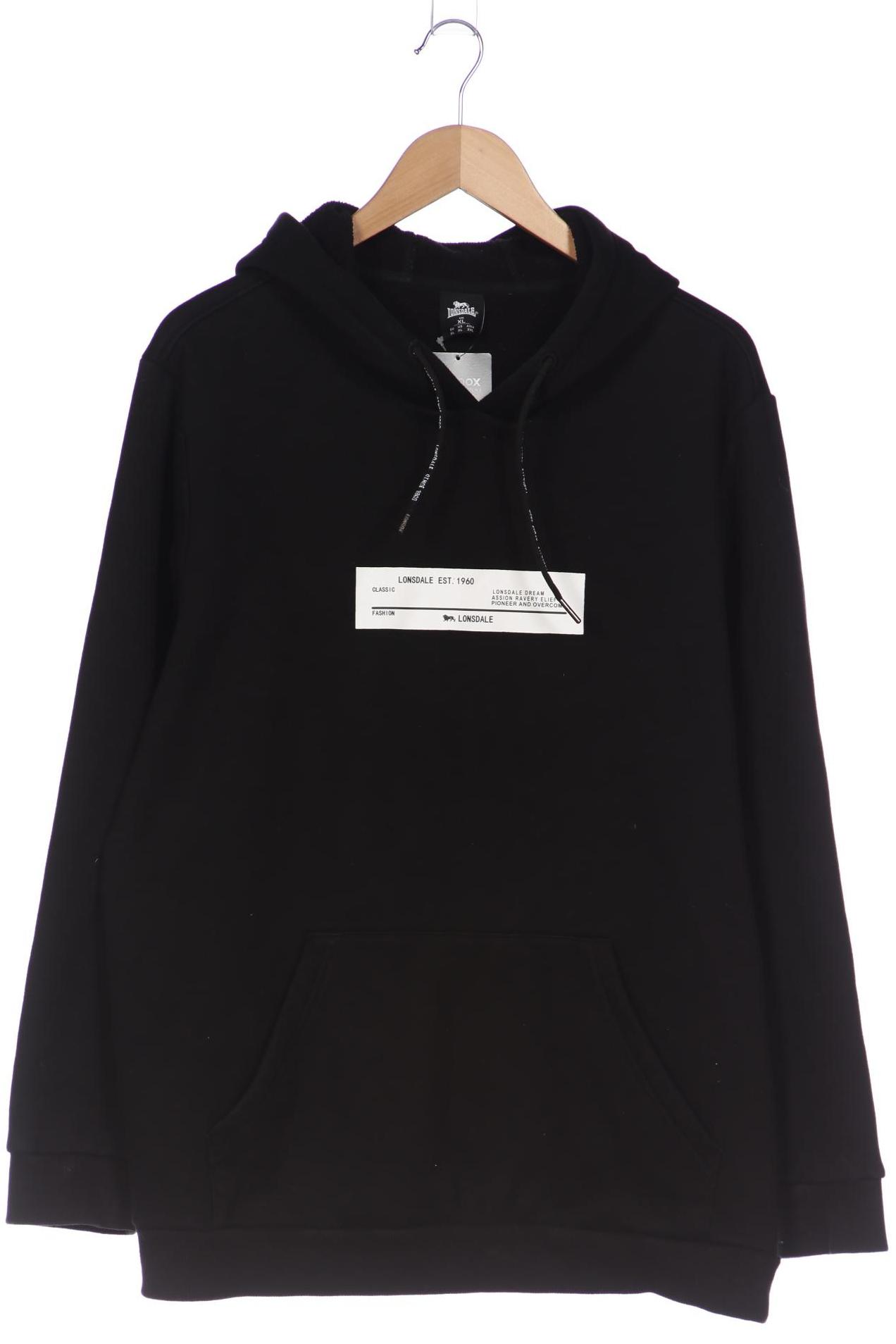 

LONSDALE LONDON Herren Kapuzenpullover, schwarz
