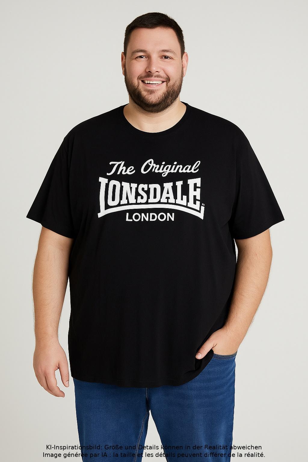 

Lonsdale London Herren T-Shirt, schwarz, Gr. 58