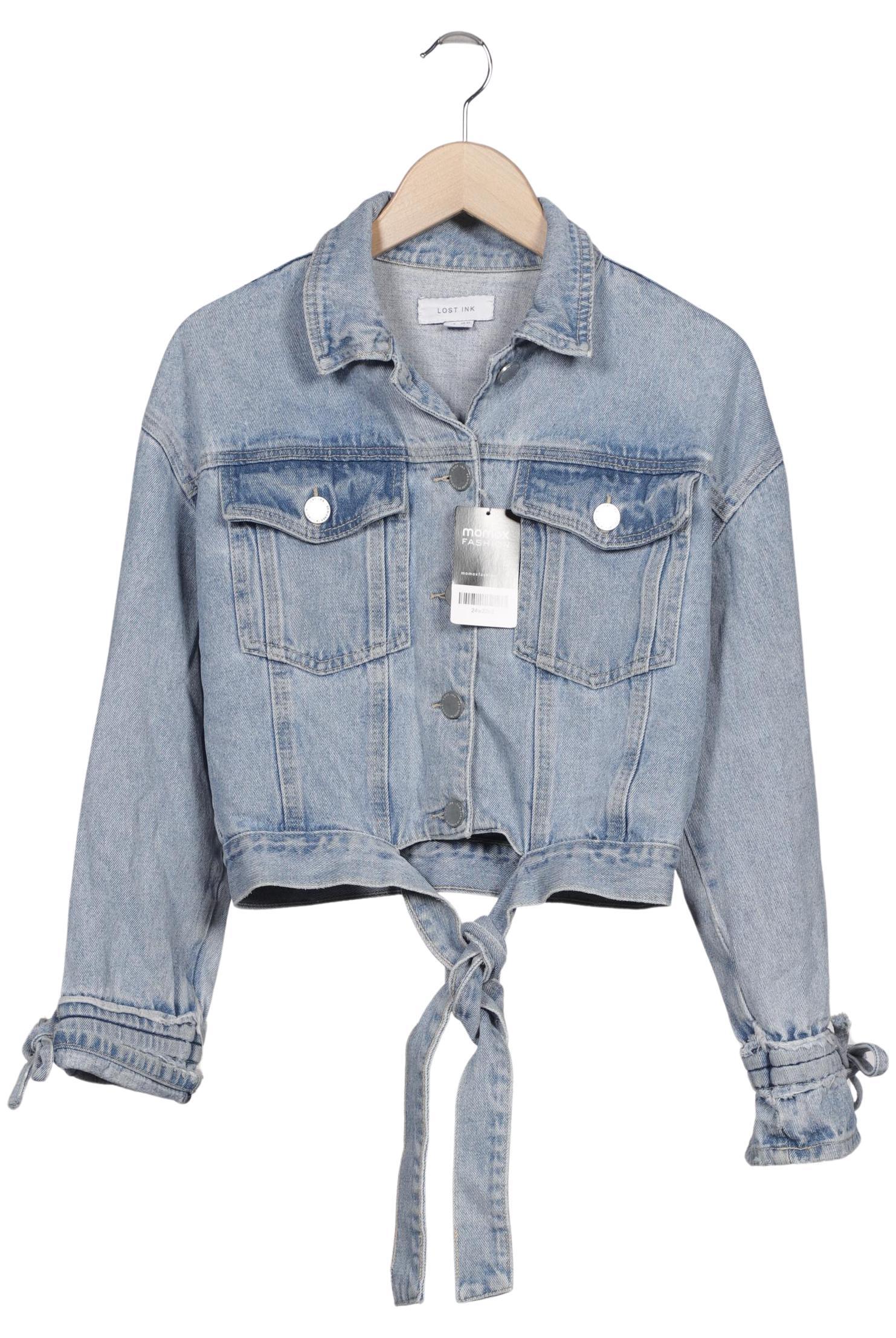 

Lost Ink Damen Jacke, hellblau, Gr. 34