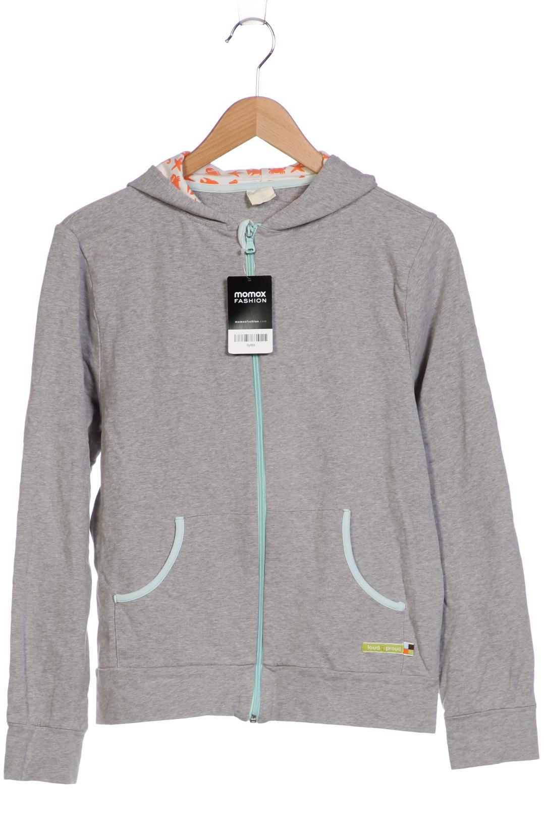 

loud + proud Damen Kapuzenpullover, grau