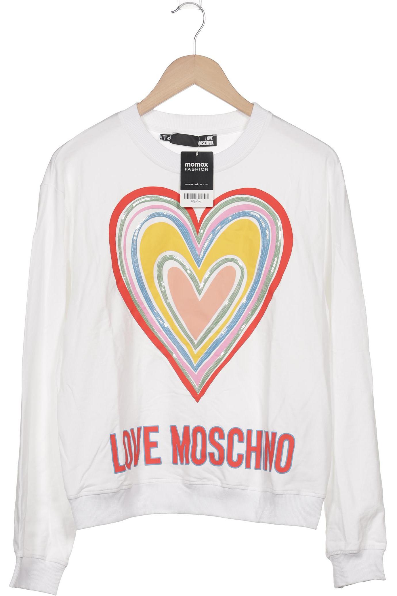 

Love Moschino Damen Sweatshirt, weiß, Gr. 36