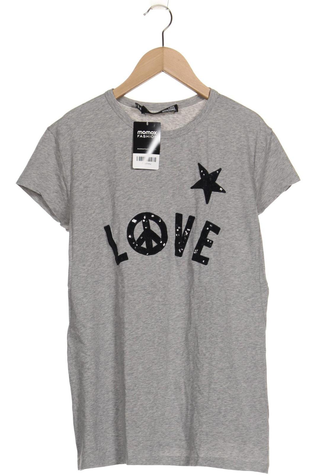 

Love Moschino Damen T-Shirt, grau, Gr. 42