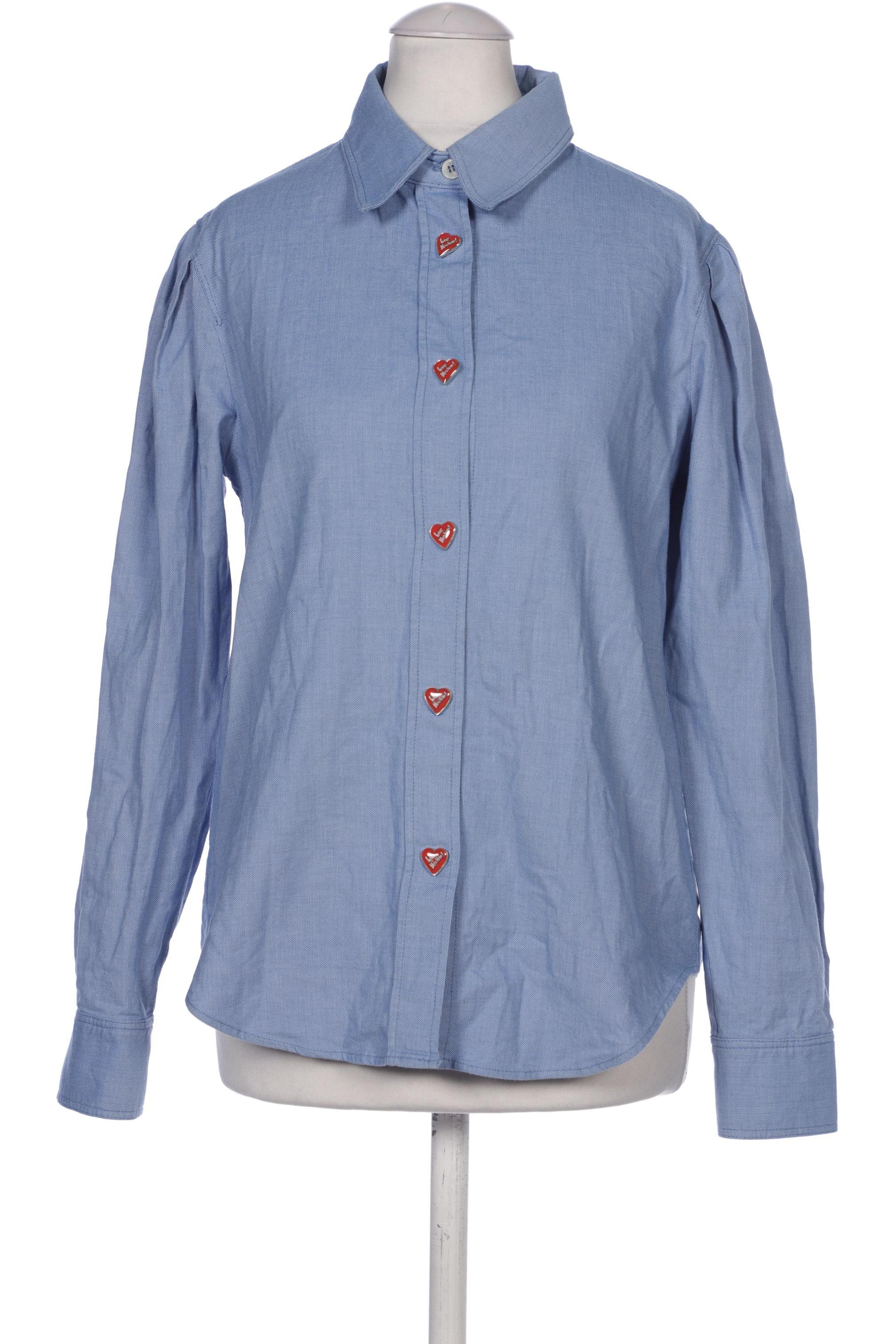 

Love Moschino Damen Bluse, blau, Gr. 34