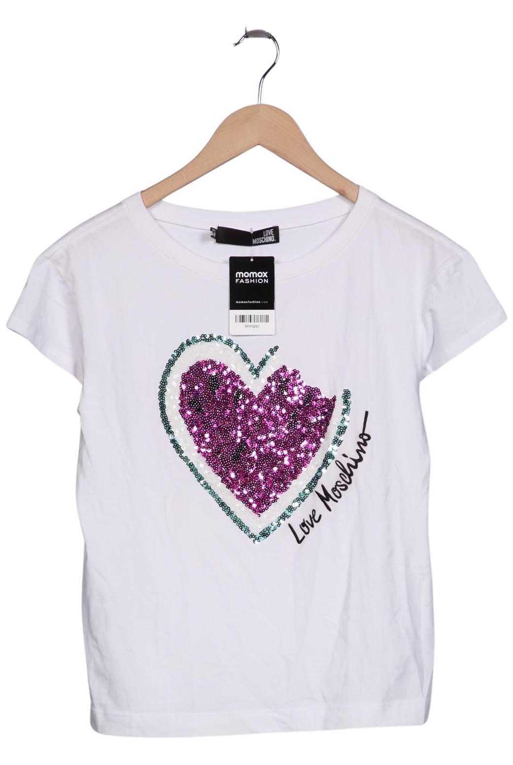 

Love Moschino Damen T-Shirt, weiß, Gr. 36