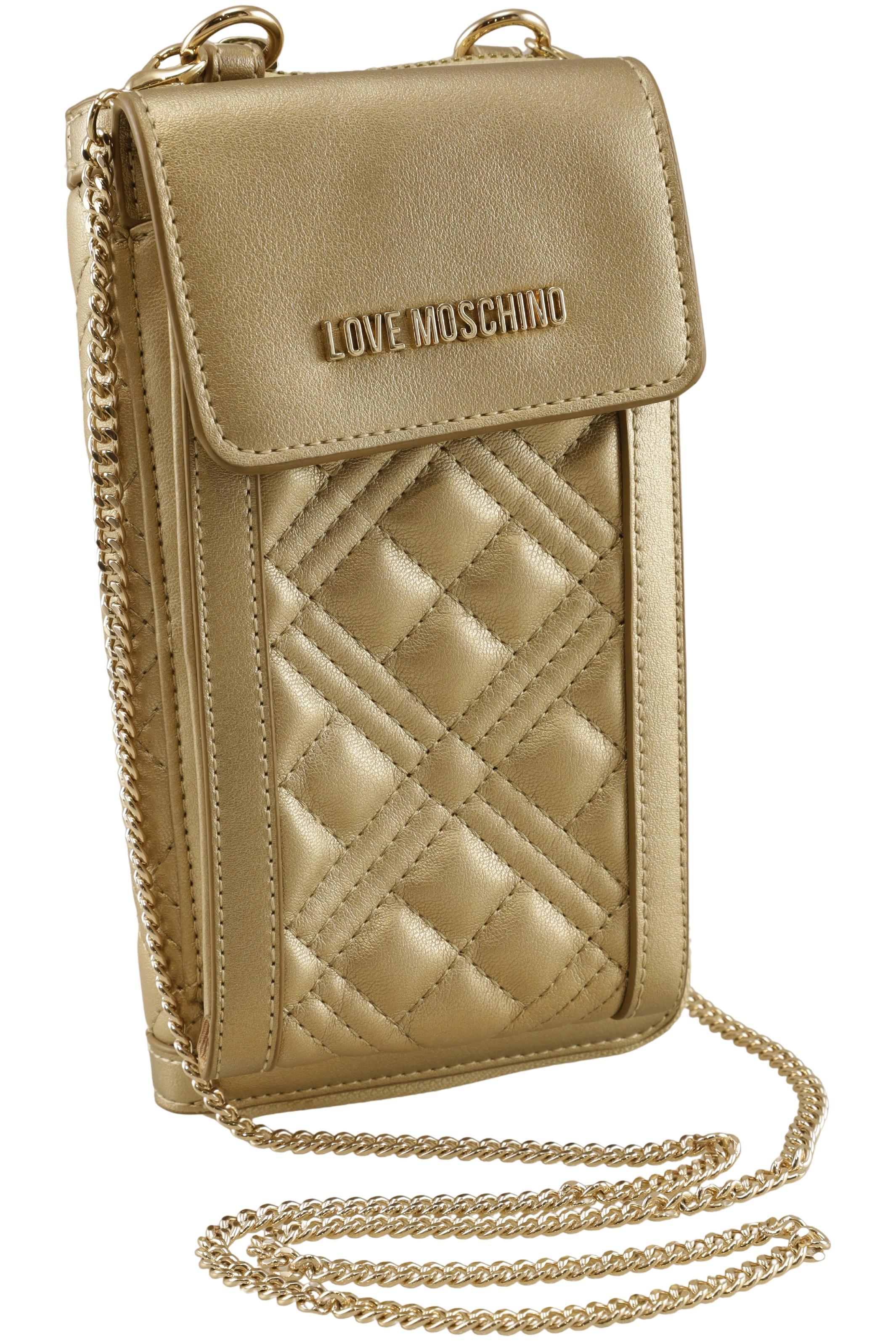 

Love Moschino Damen Portemonnaie, gold, Gr.