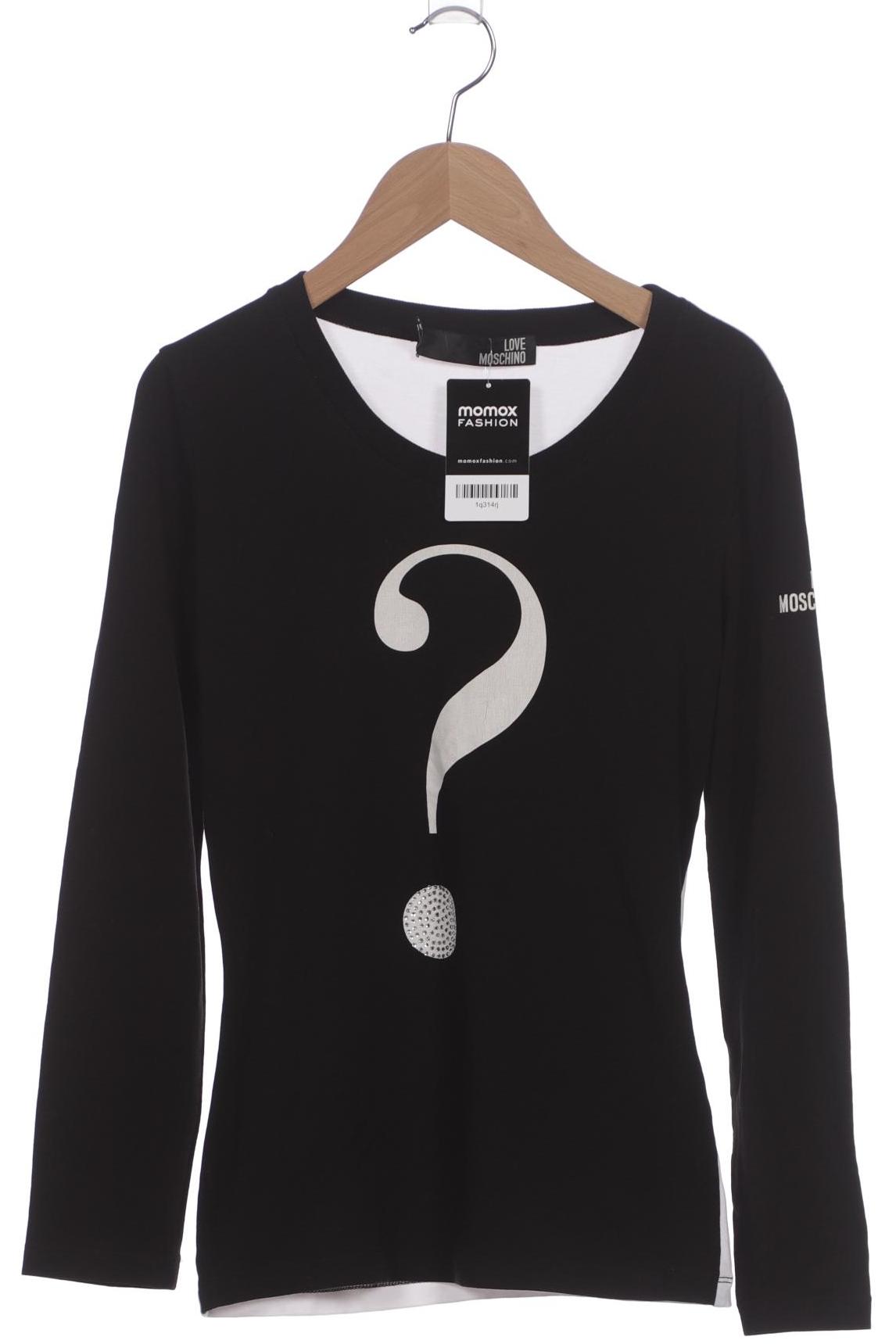 

Love Moschino Damen Langarmshirt, schwarz, Gr. 36