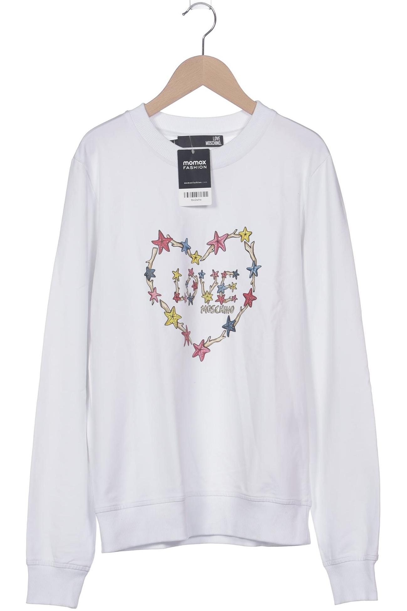 

Love Moschino Damen Sweatshirt, weiß, Gr. 42