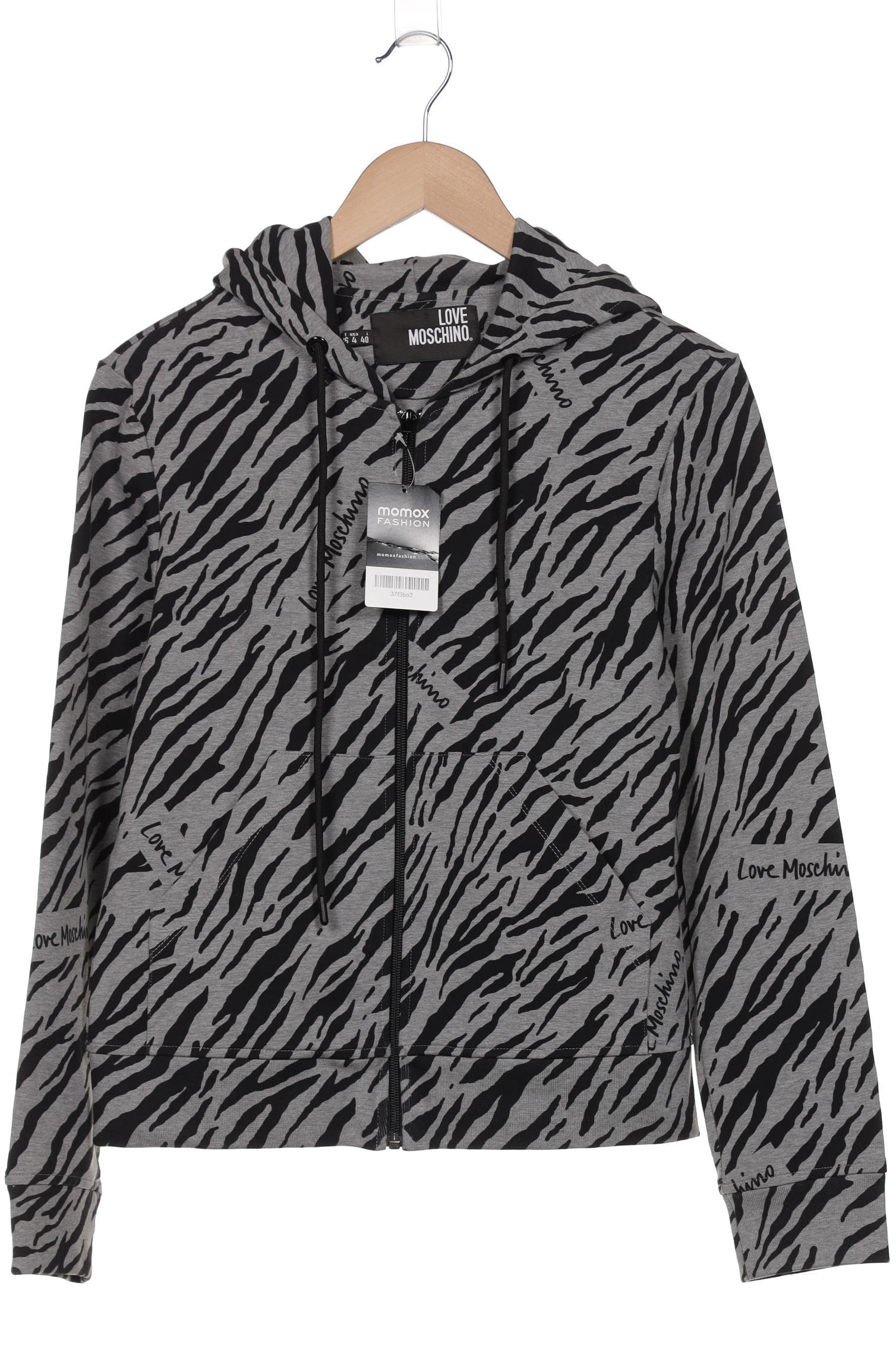 

Love Moschino Damen Kapuzenpullover, grau, Gr. 36