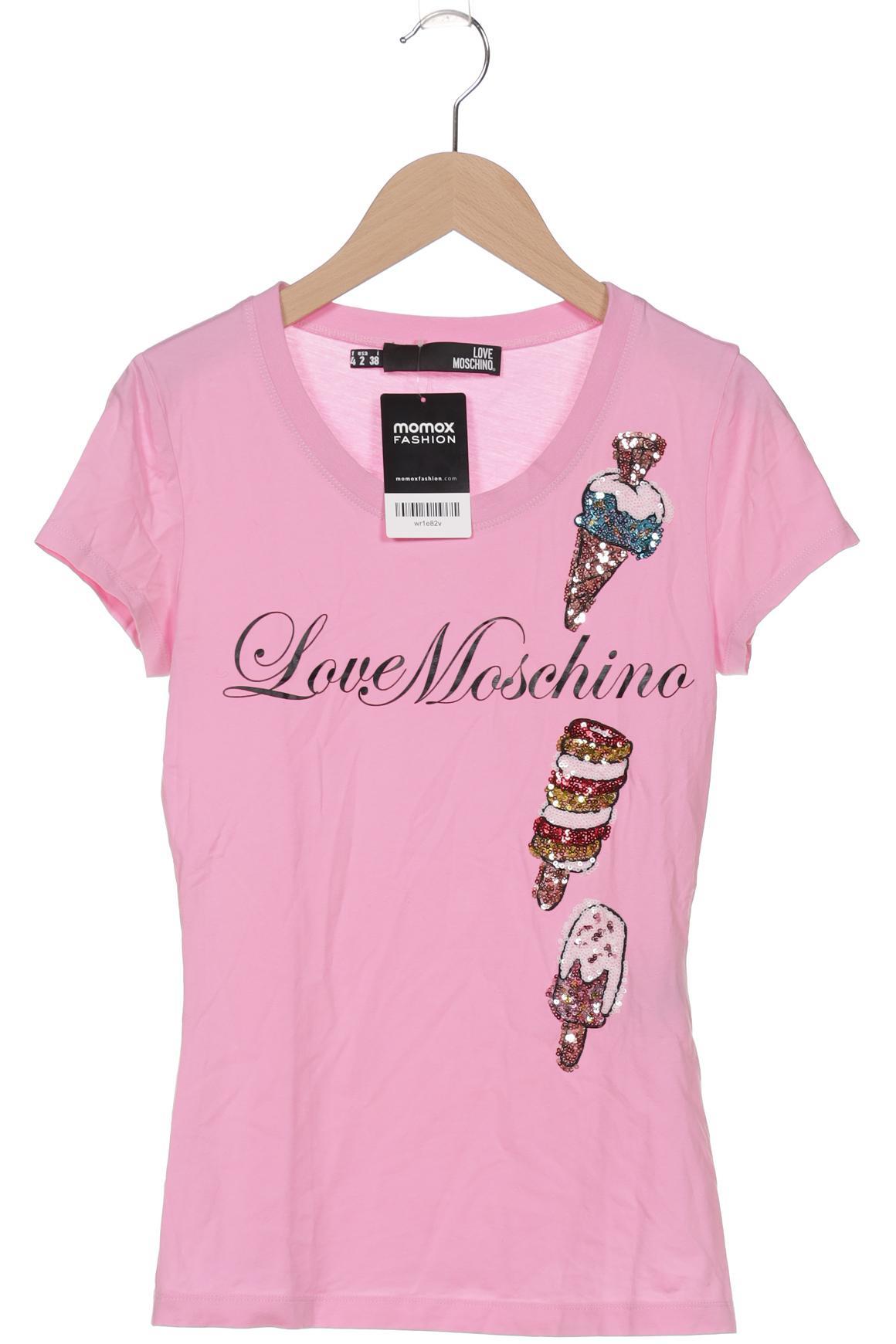 

Love Moschino Damen T-Shirt, pink, Gr. 34