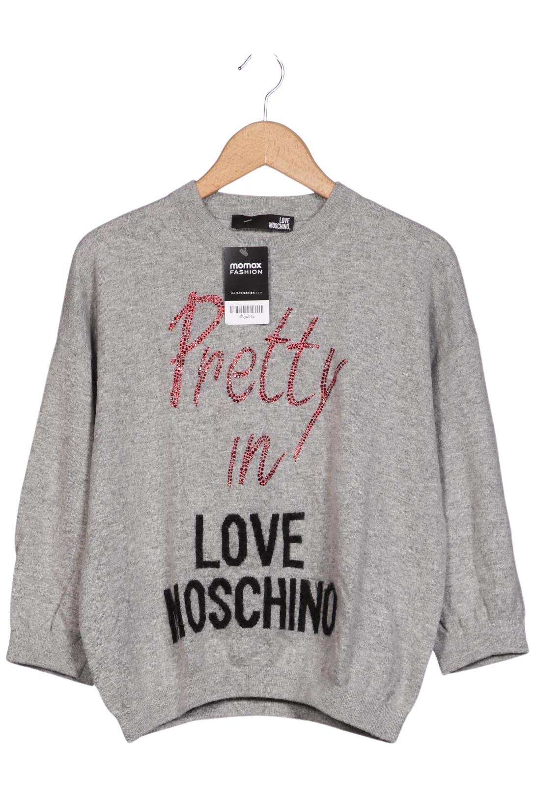 

Love Moschino Damen Pullover, grau, Gr. 36