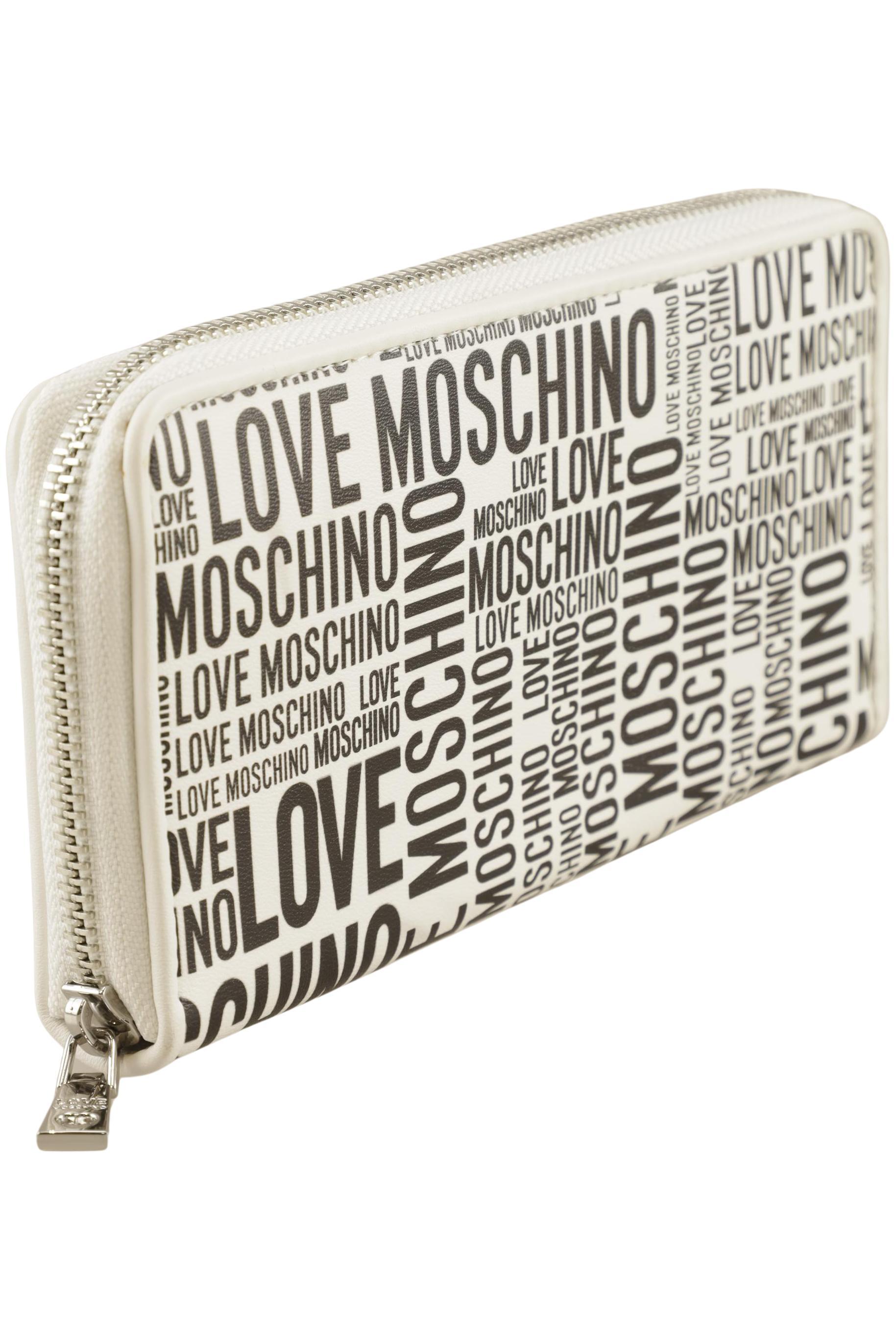 

Love Moschino Damen Portemonnaie, weiß, Gr.