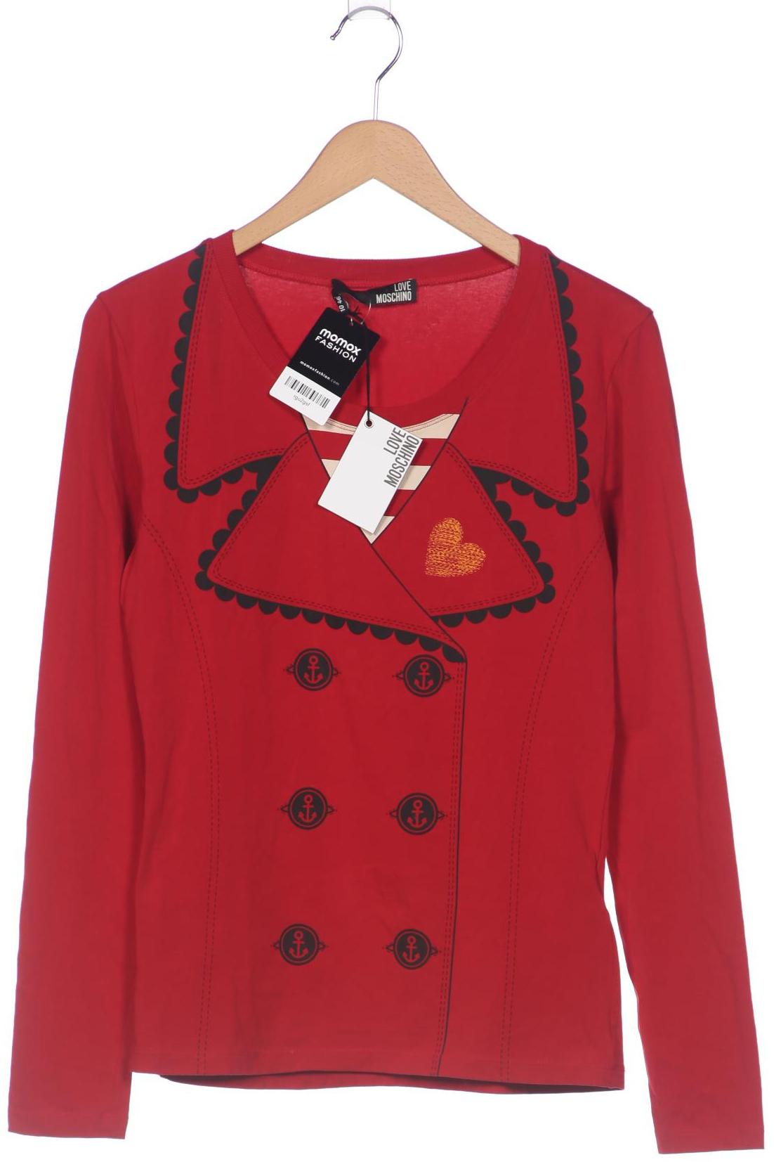

Love Moschino Damen Langarmshirt, rot, Gr. 42