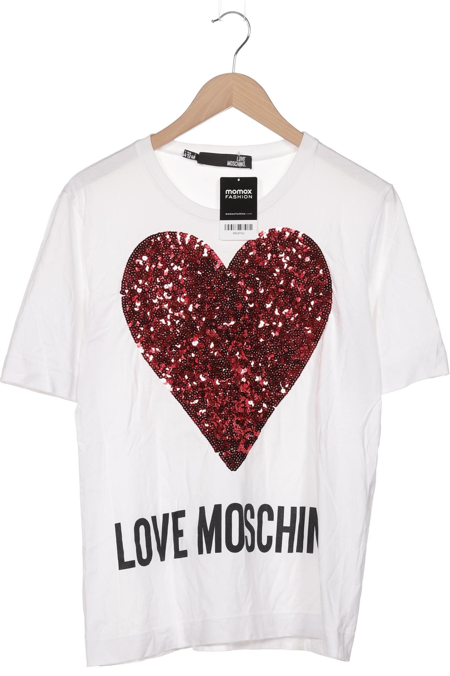 

Love Moschino Damen T-Shirt, weiß, Gr. 44