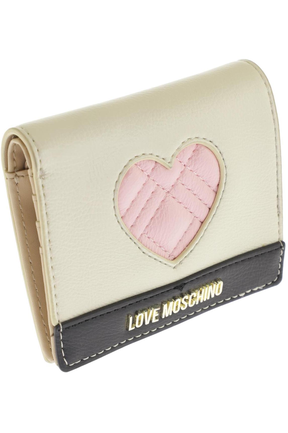 

Love Moschino Damen Portemonnaie, cremeweiß, Gr.