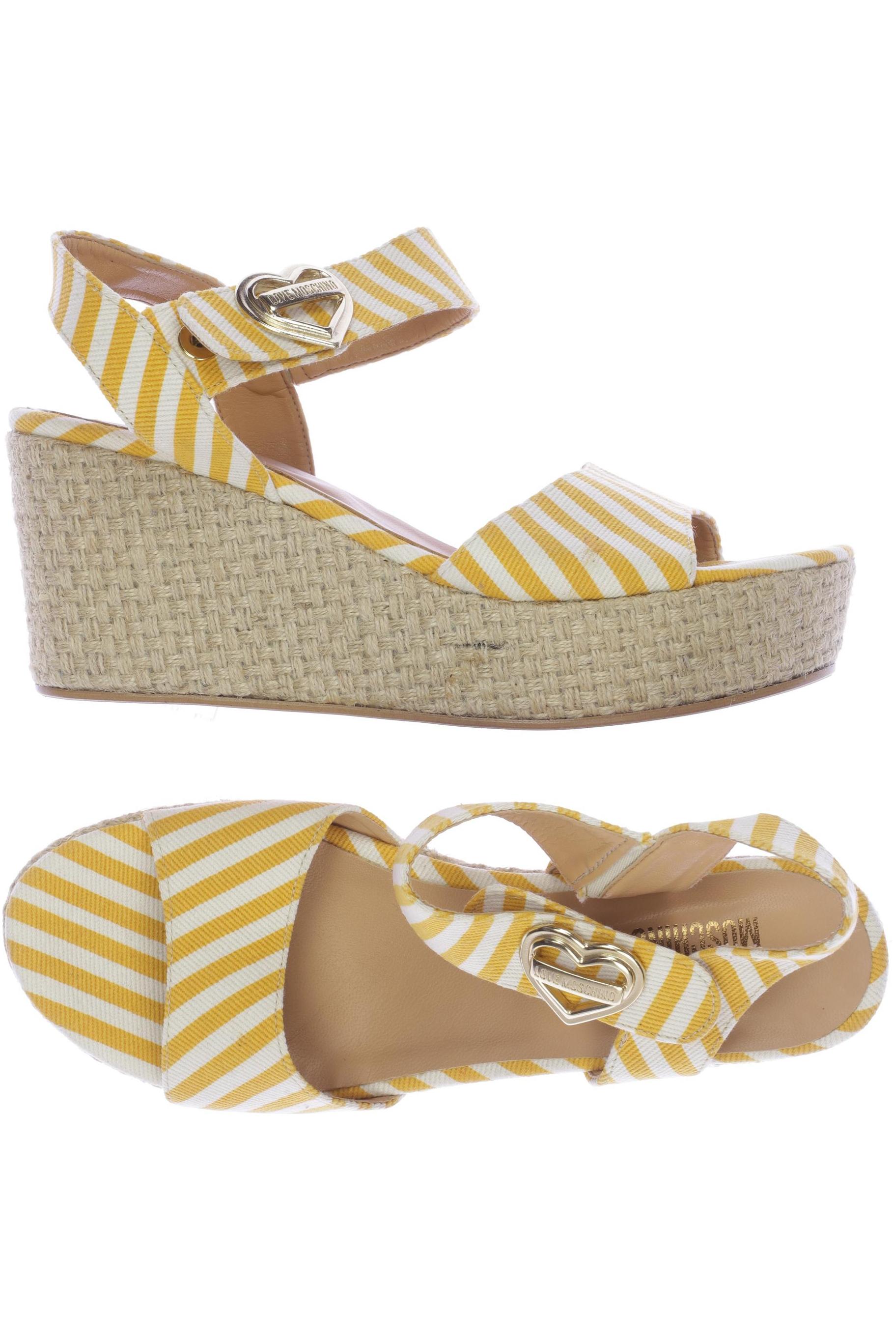 

Love Moschino Damen Sandale, gelb, Gr. 40
