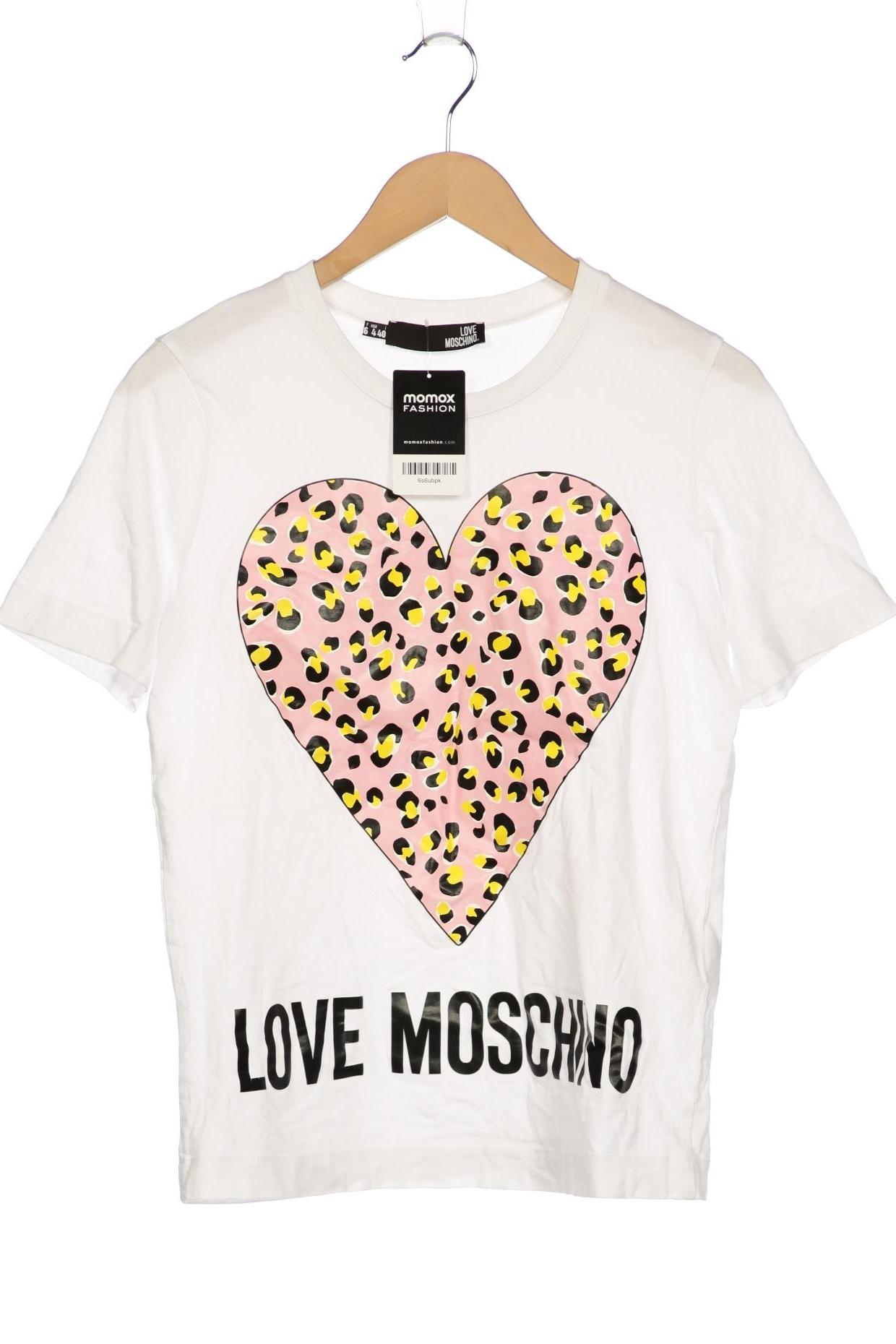 

Love Moschino Damen T-Shirt, weiß, Gr. 36