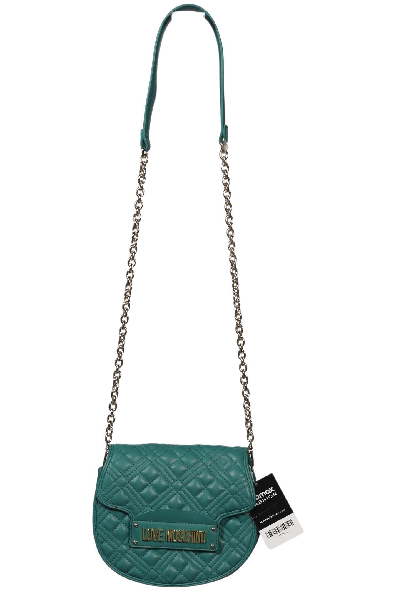 

Love Moschino Damen Handtasche, türkis, Gr.