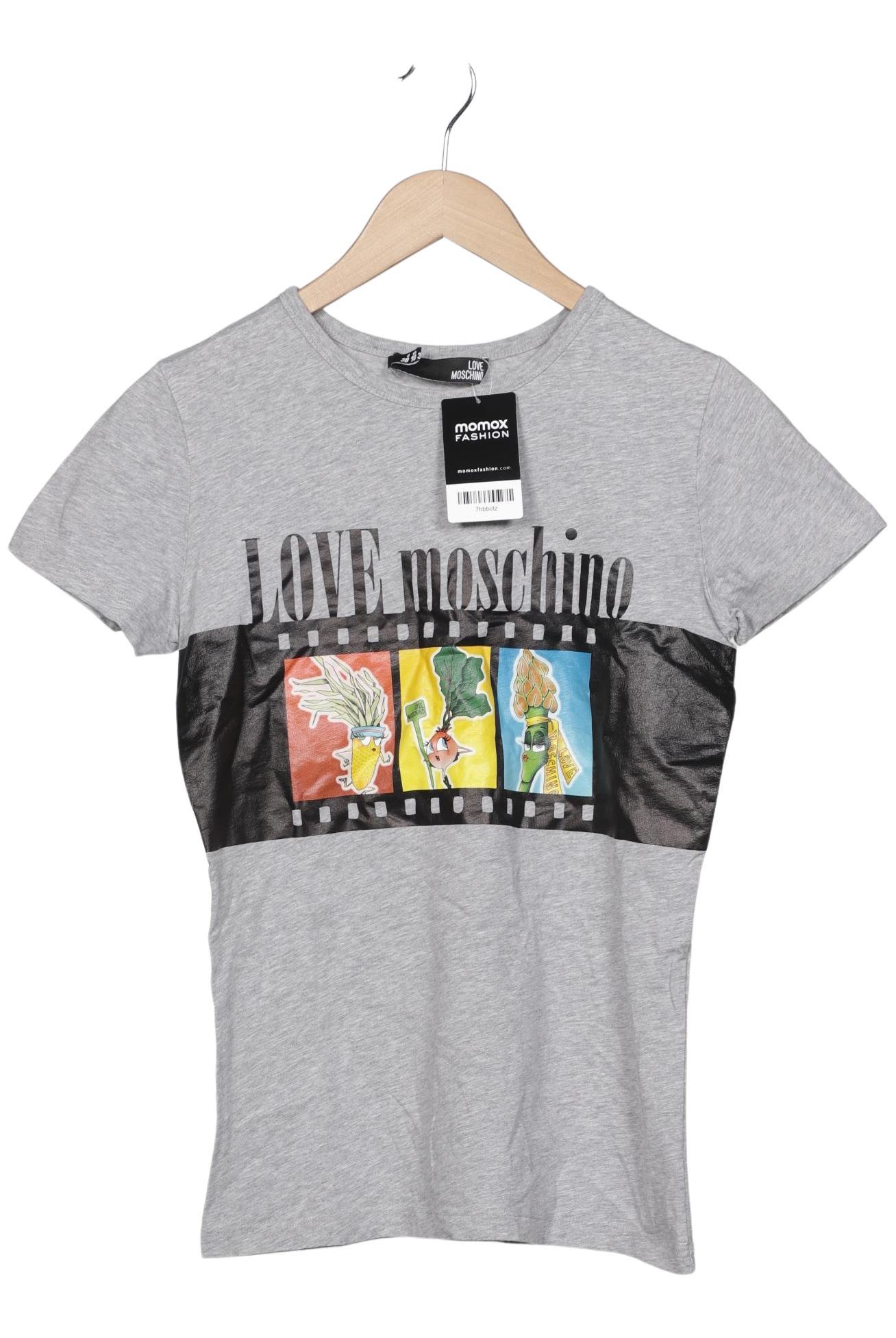 

Love Moschino Damen T-Shirt, grau, Gr. 38