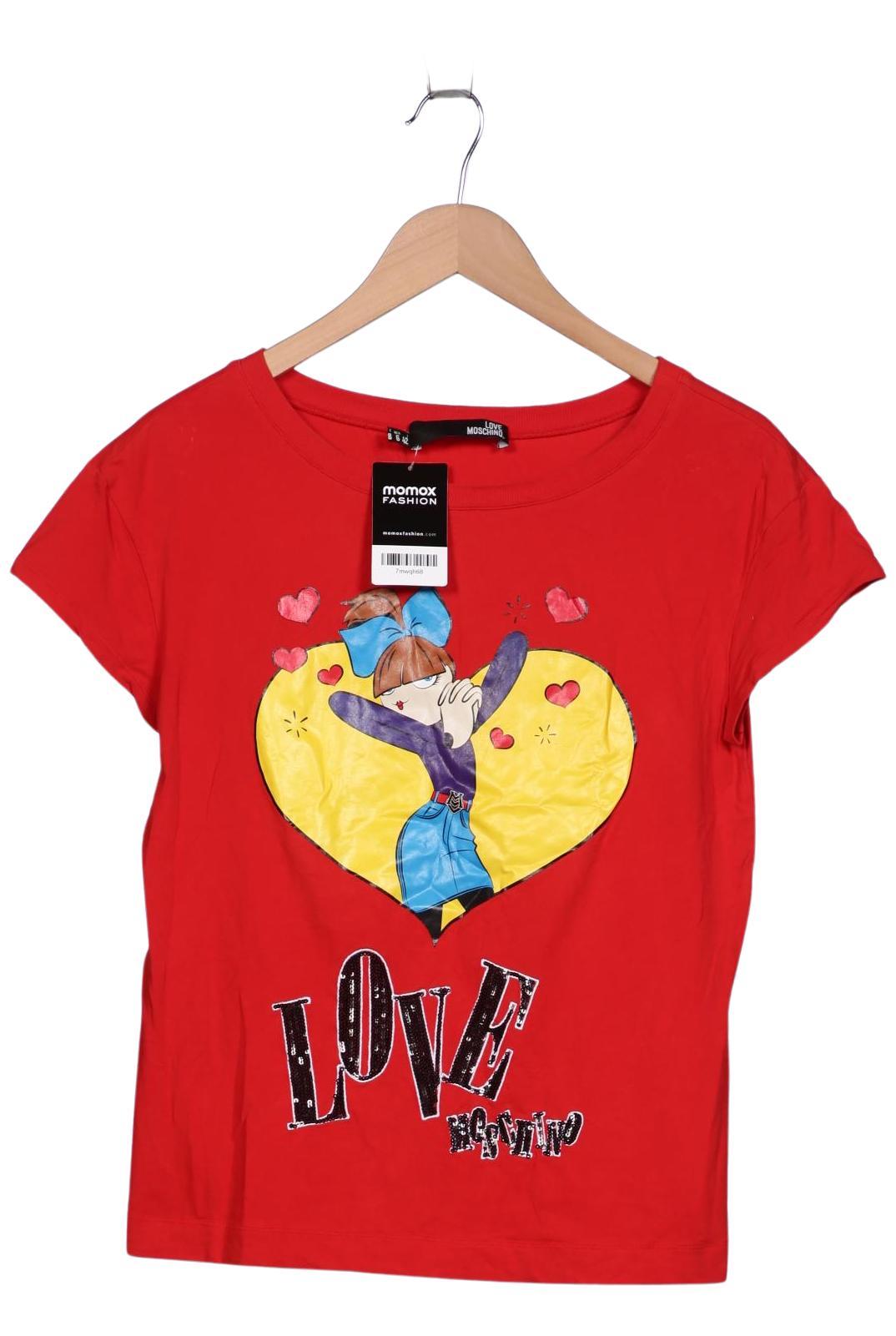 

Love Moschino Damen T-Shirt, rot, Gr. 38