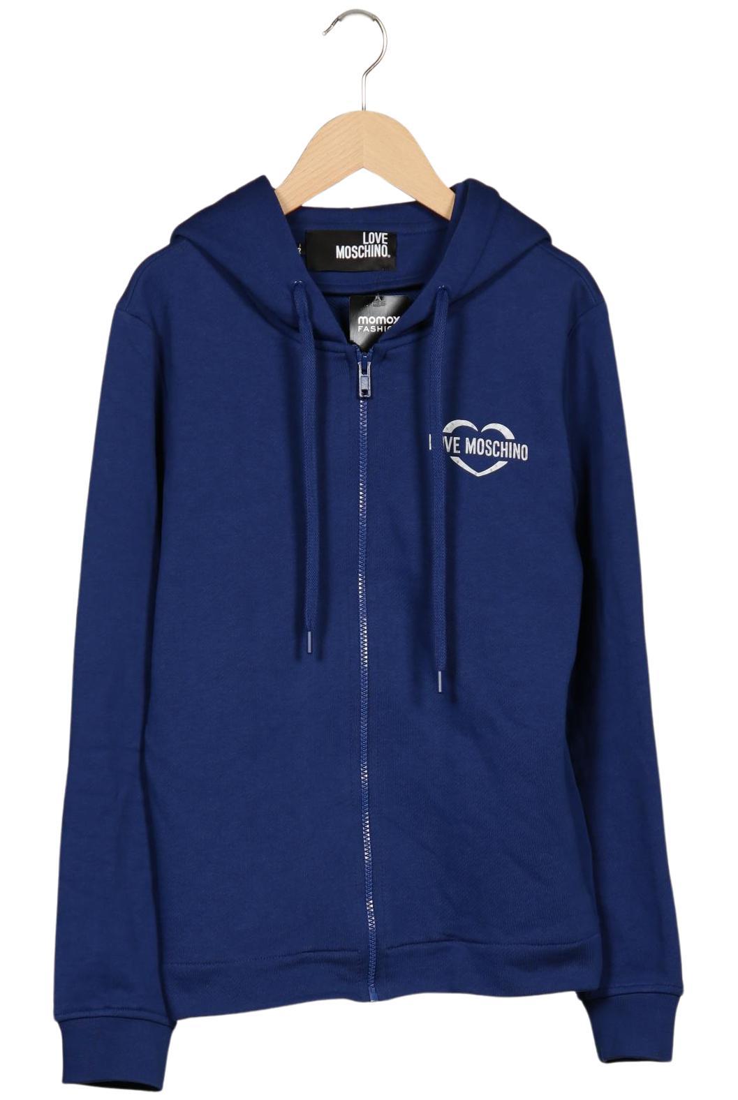 

Love Moschino Damen Kapuzenpullover, blau, Gr. 36
