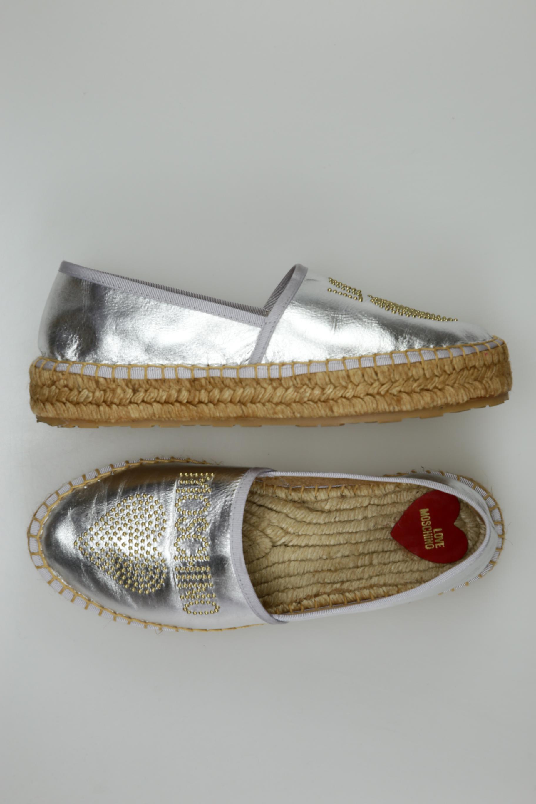 

Love Moschino Damen Halbschuh, silber, Gr. 39