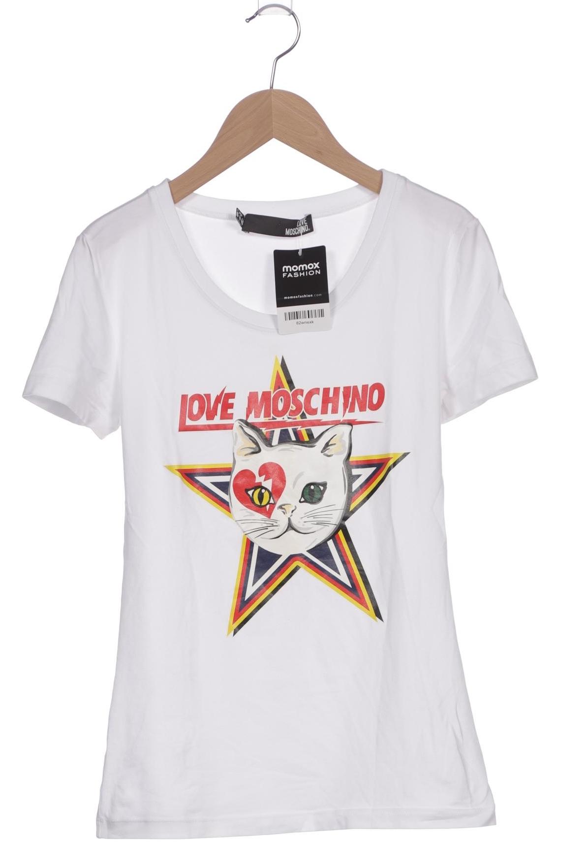 

Love Moschino Damen T-Shirt, weiß, Gr. 36