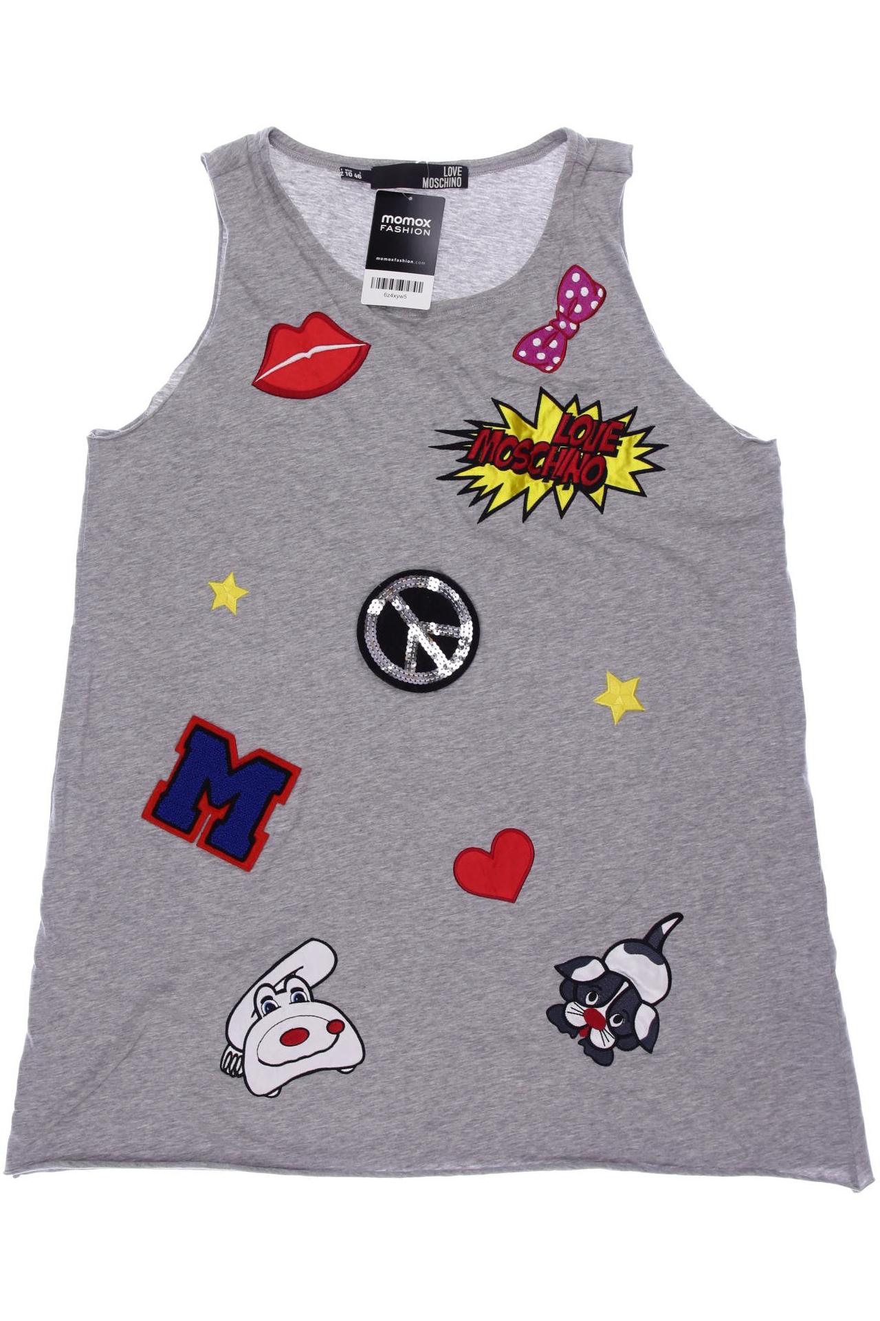 

Love Moschino Damen Top, grau, Gr. 42