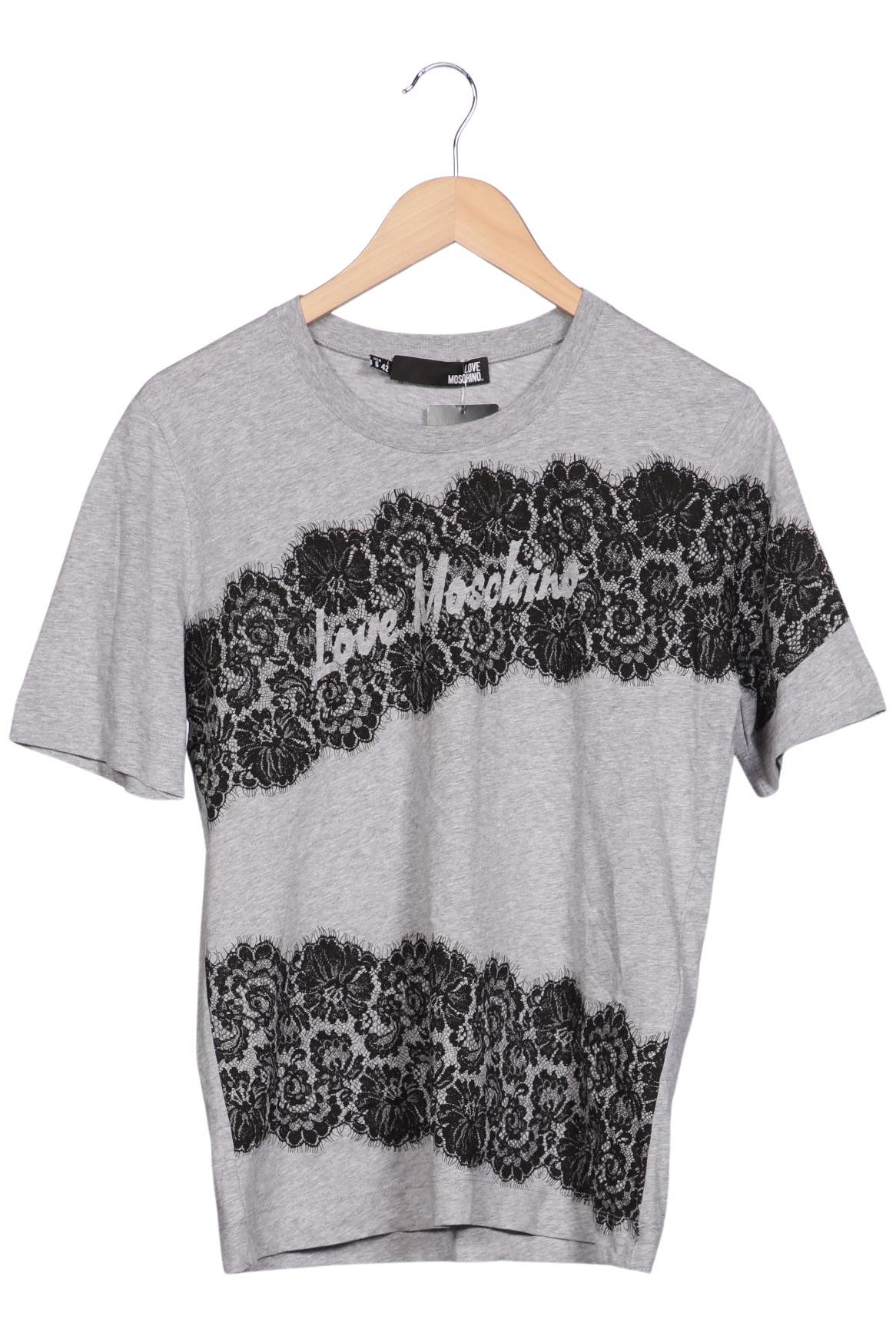 

Love Moschino Damen T-Shirt, grau, Gr. 36