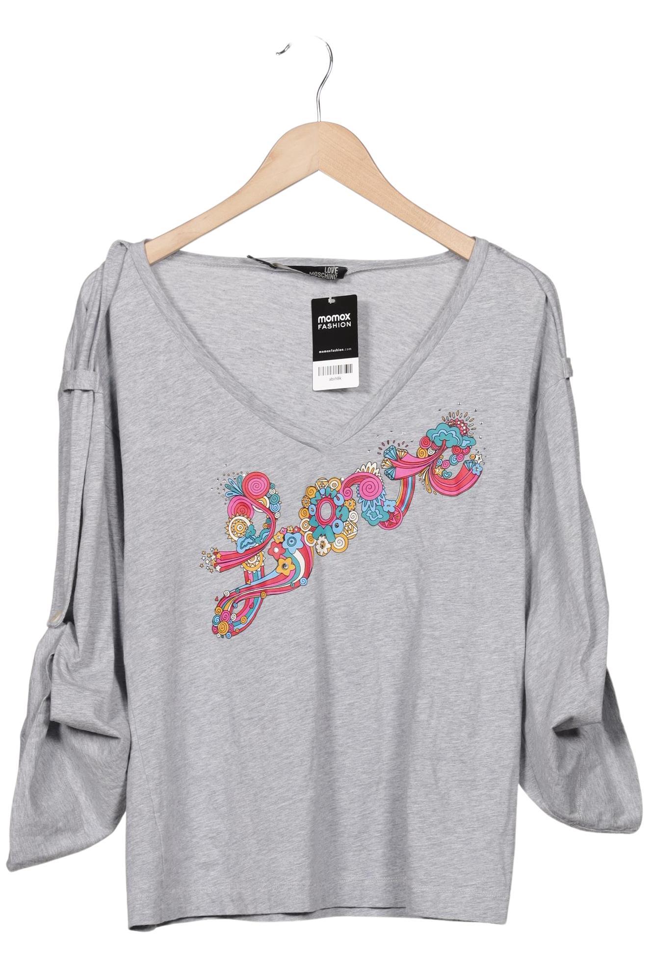 

Love Moschino Damen Langarmshirt, grau, Gr. 38
