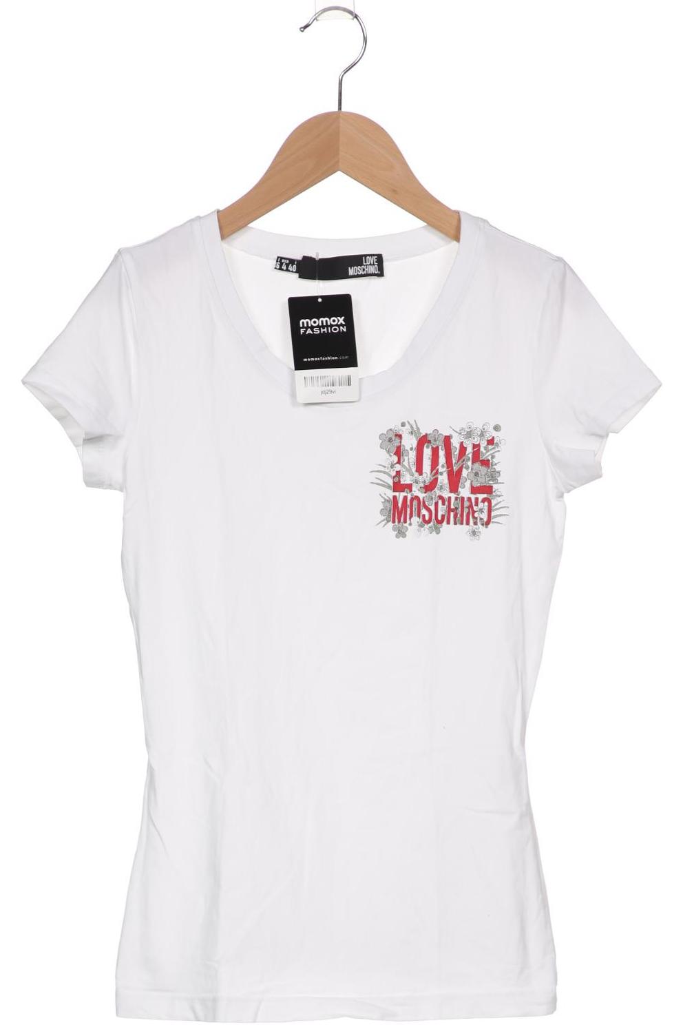 

Love Moschino Damen T-Shirt, weiß, Gr. 36