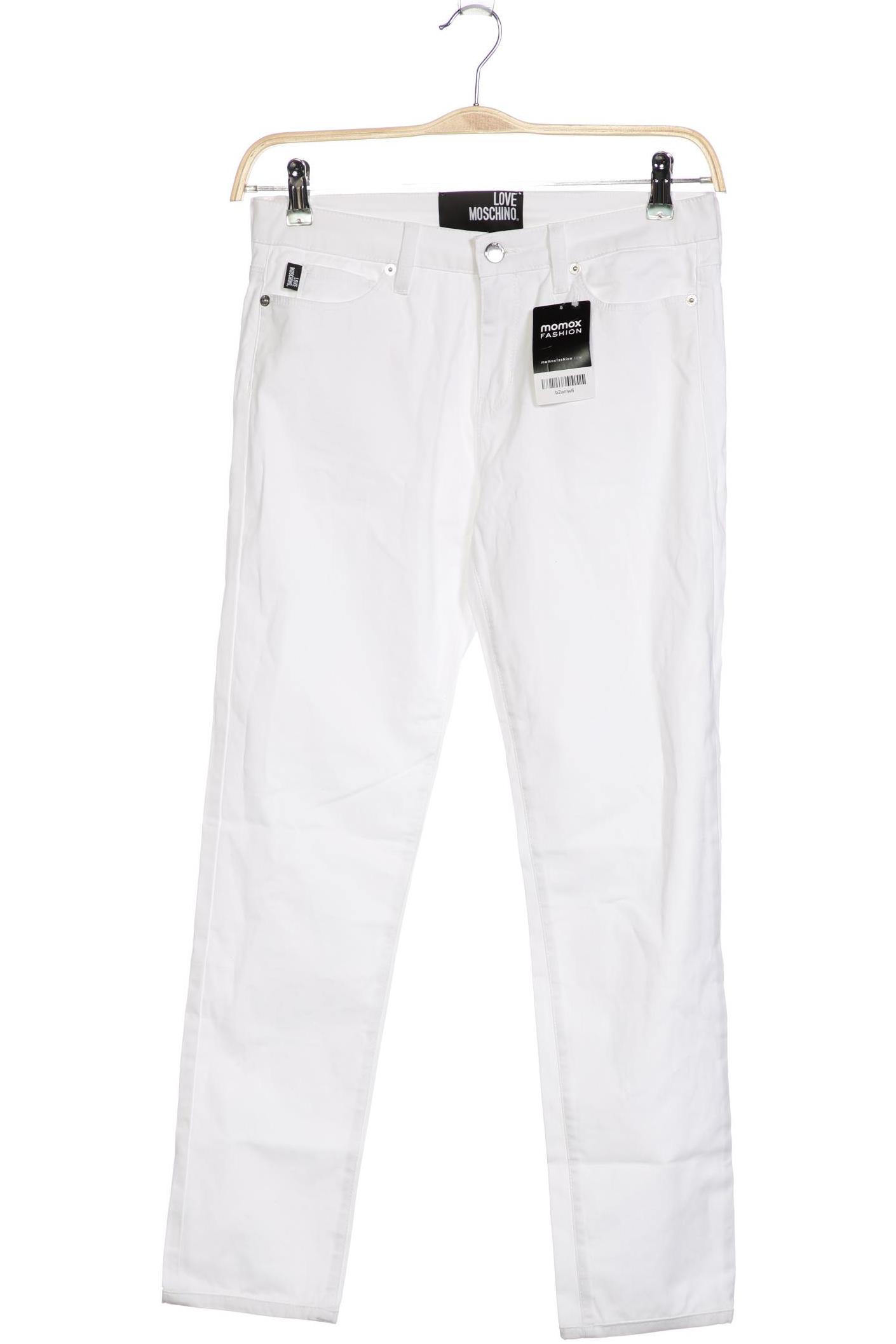 

Love Moschino Damen Stoffhose, weiß, Gr. 28