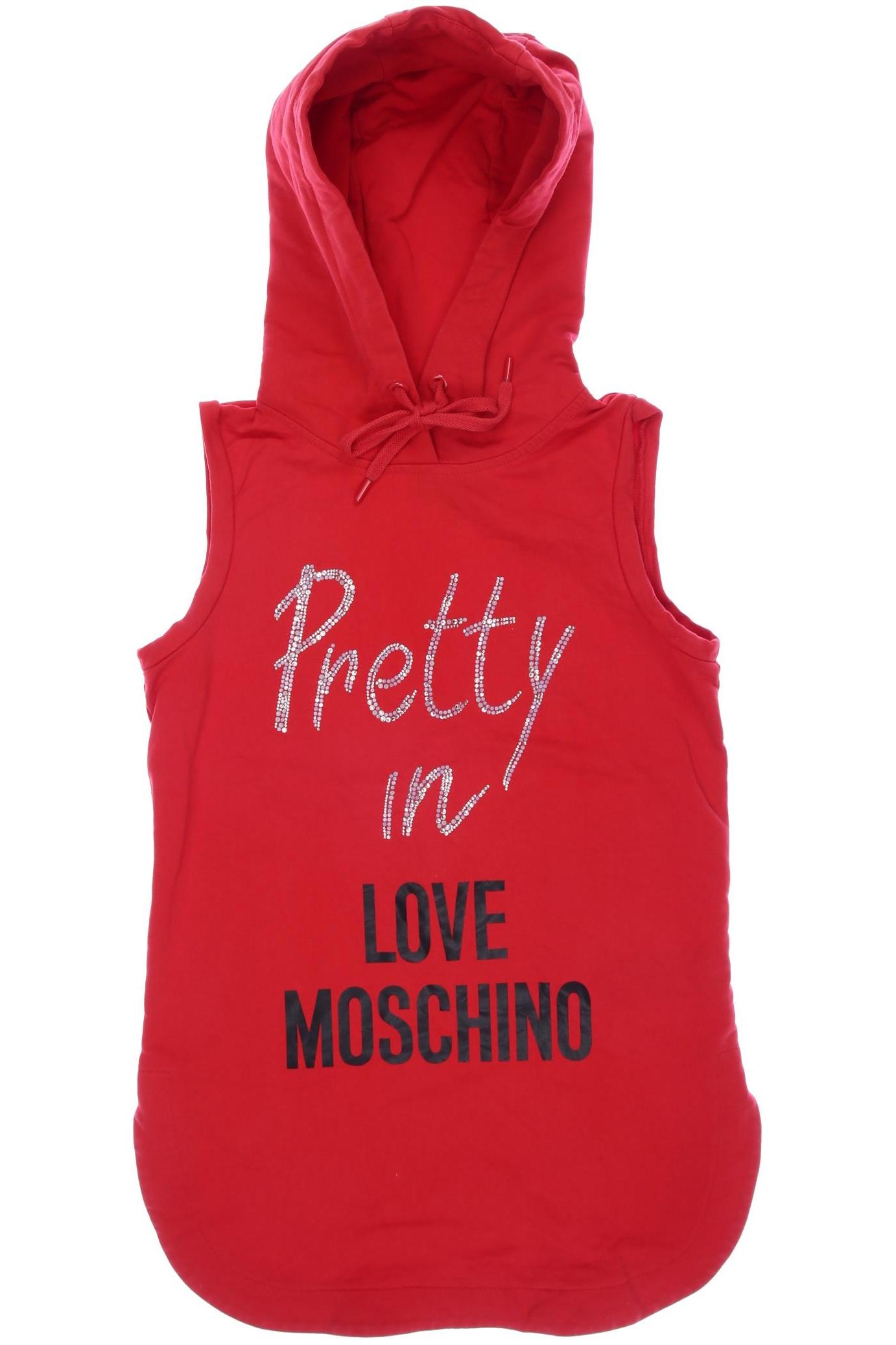 

Love Moschino Damen Kapuzenpullover, rot, Gr. 34
