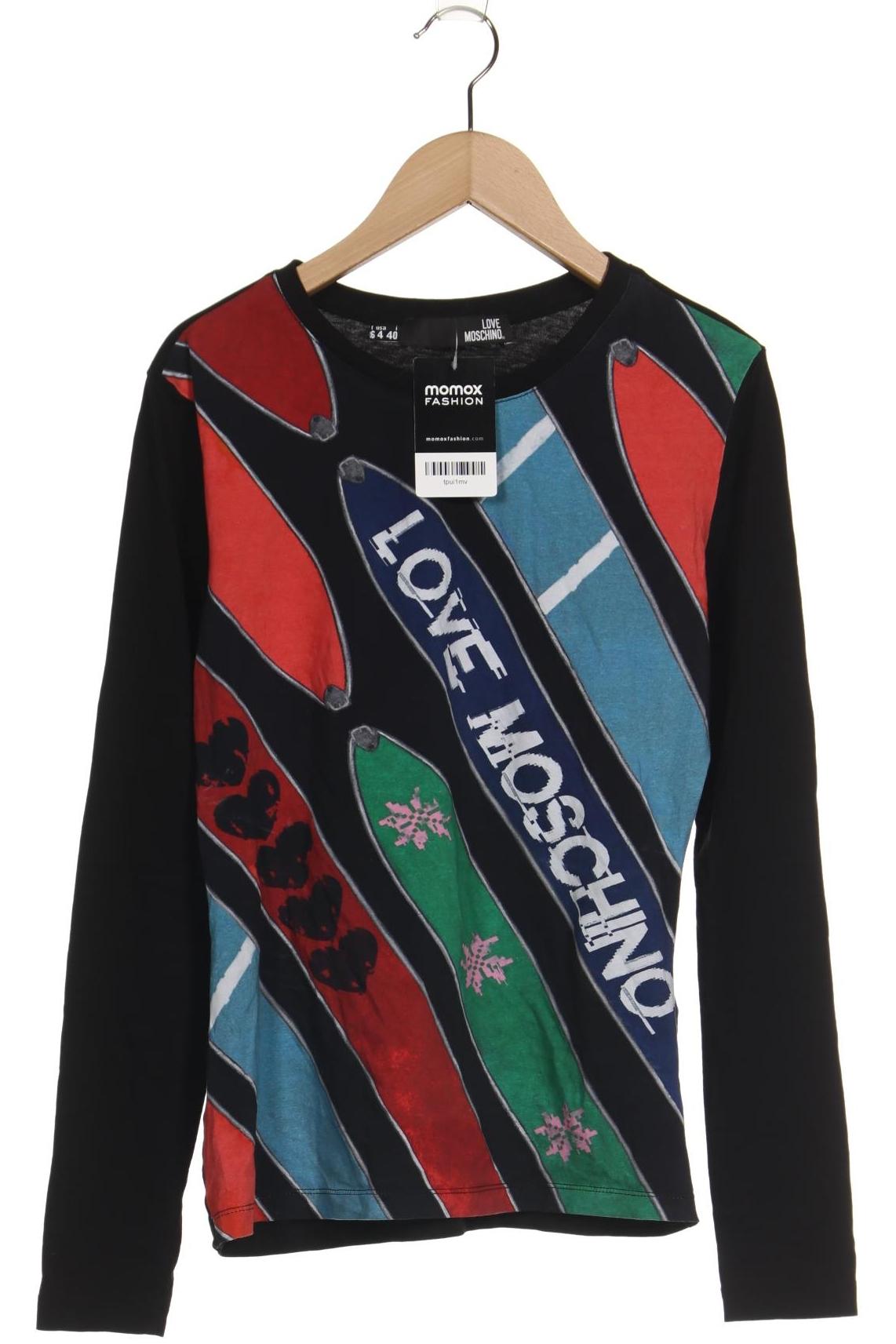 

Love Moschino Damen Langarmshirt, schwarz, Gr. 34